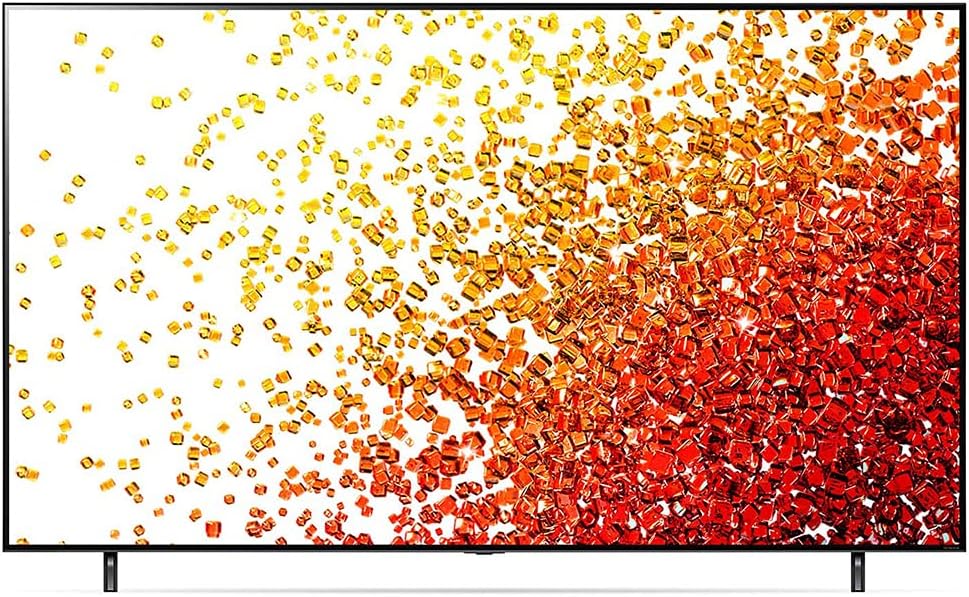 LG 55NANO75UPA 55 Inch HDR 4K UHD Smart NanoCell LED TV (2021) Bundle with Deco Home 60W 2.0 Channel Soundbar, 37-100 inch TV Wall Mount Bracket Bundle and 6-Outlet Surge Adapter