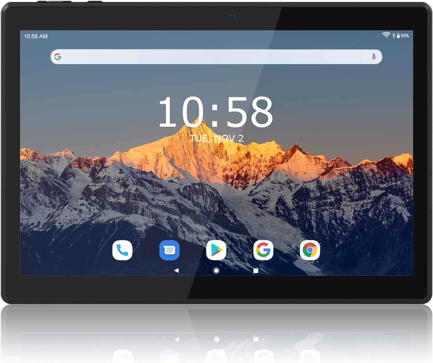 Tablet 10 Inch, Android Tablets, Quad-Core Processor, 32GB ROM 128GB Expand，2+5MP Camera,IPS HD Touch Scree, 6000mah Battery, WiFi Bluetooth, 2022 Powerful Performance Tablet Computer(Black)