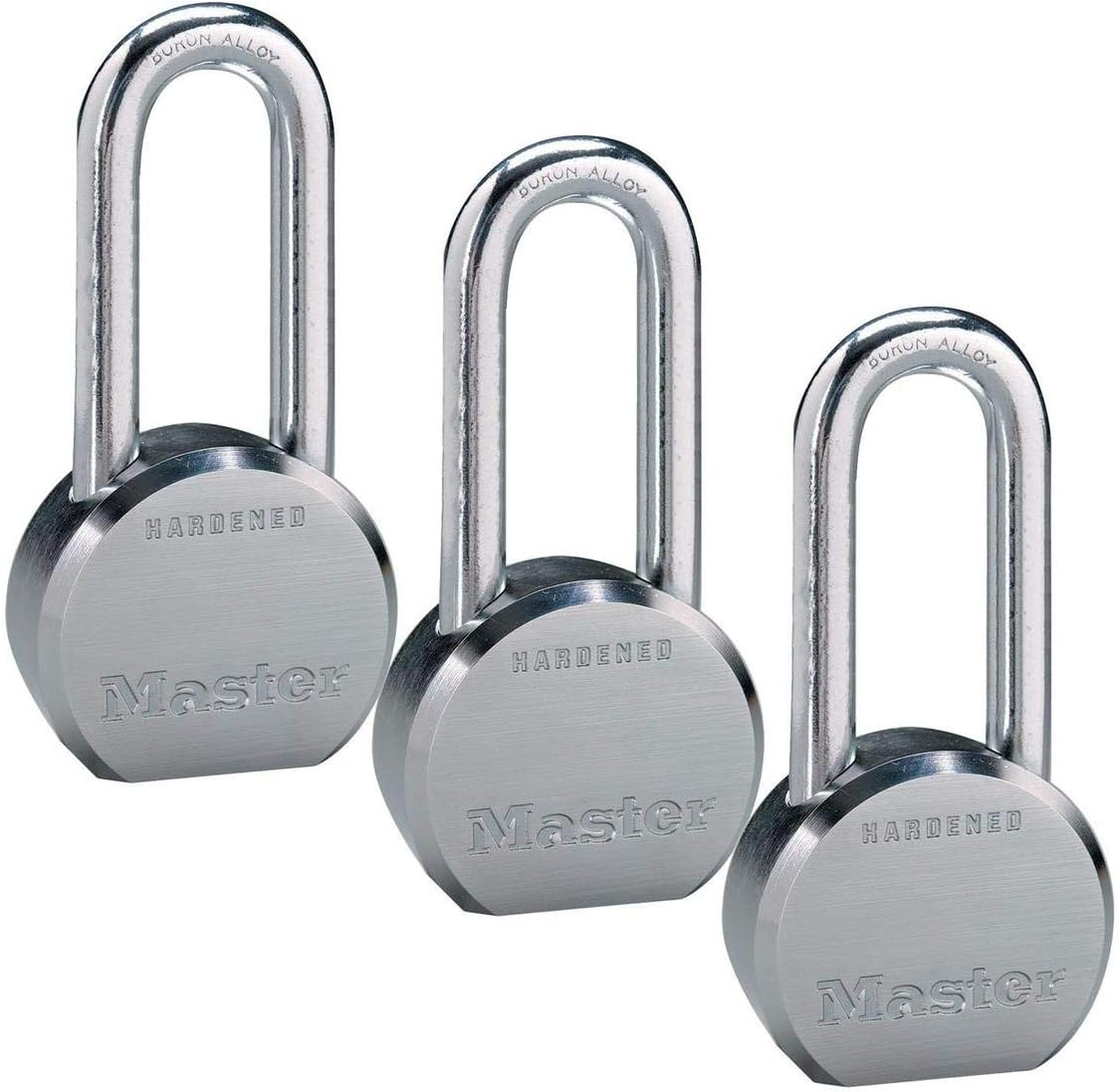 Master Lock - (4) High Security Pro Series Keyed Alike Padlocks 6230NKALH-4 w/ BumpStop Technology