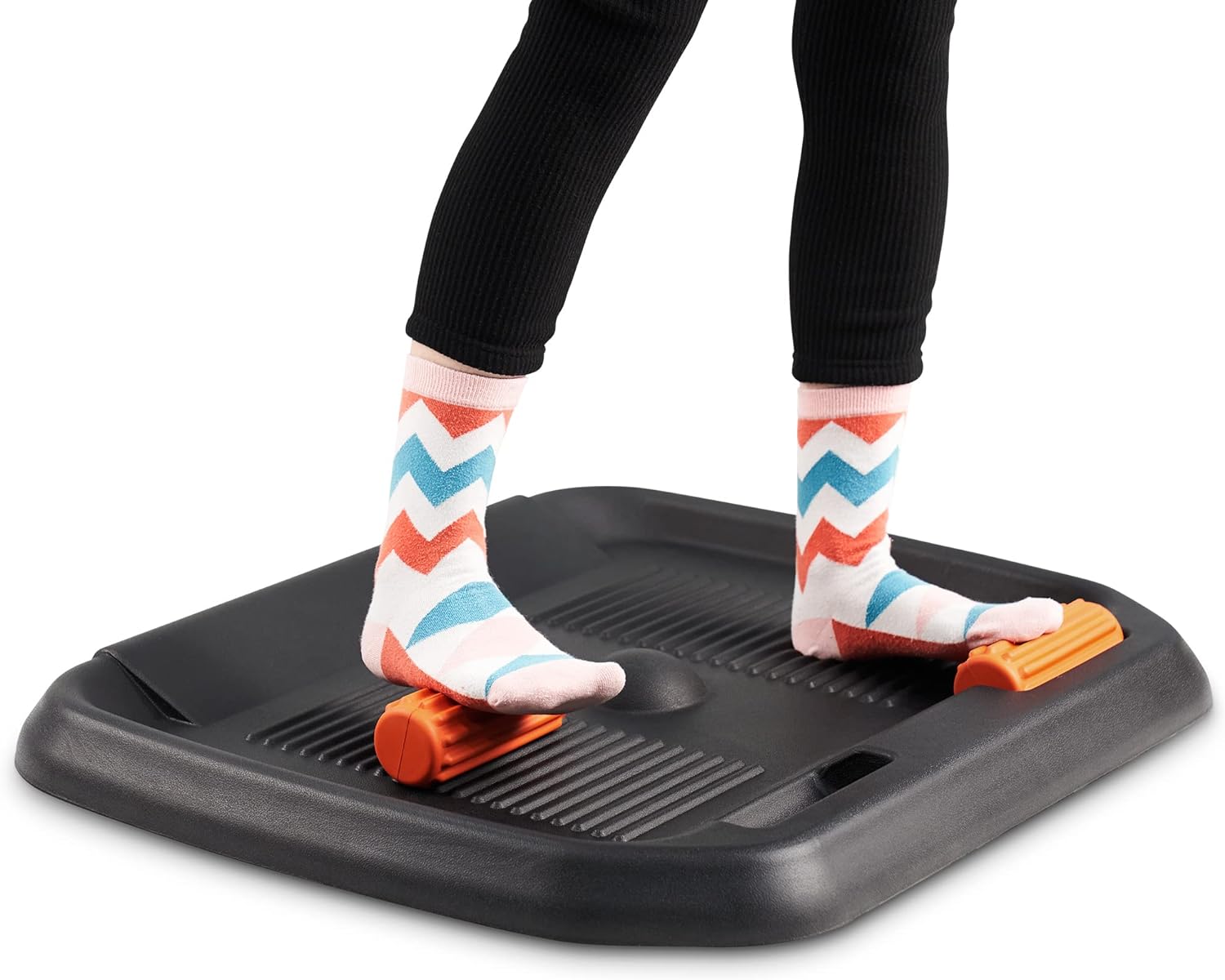 FEZIBO Standing Desk Anti Fatigue Mat with Ergonomic Design Comfort Floor Mat Pack of 2