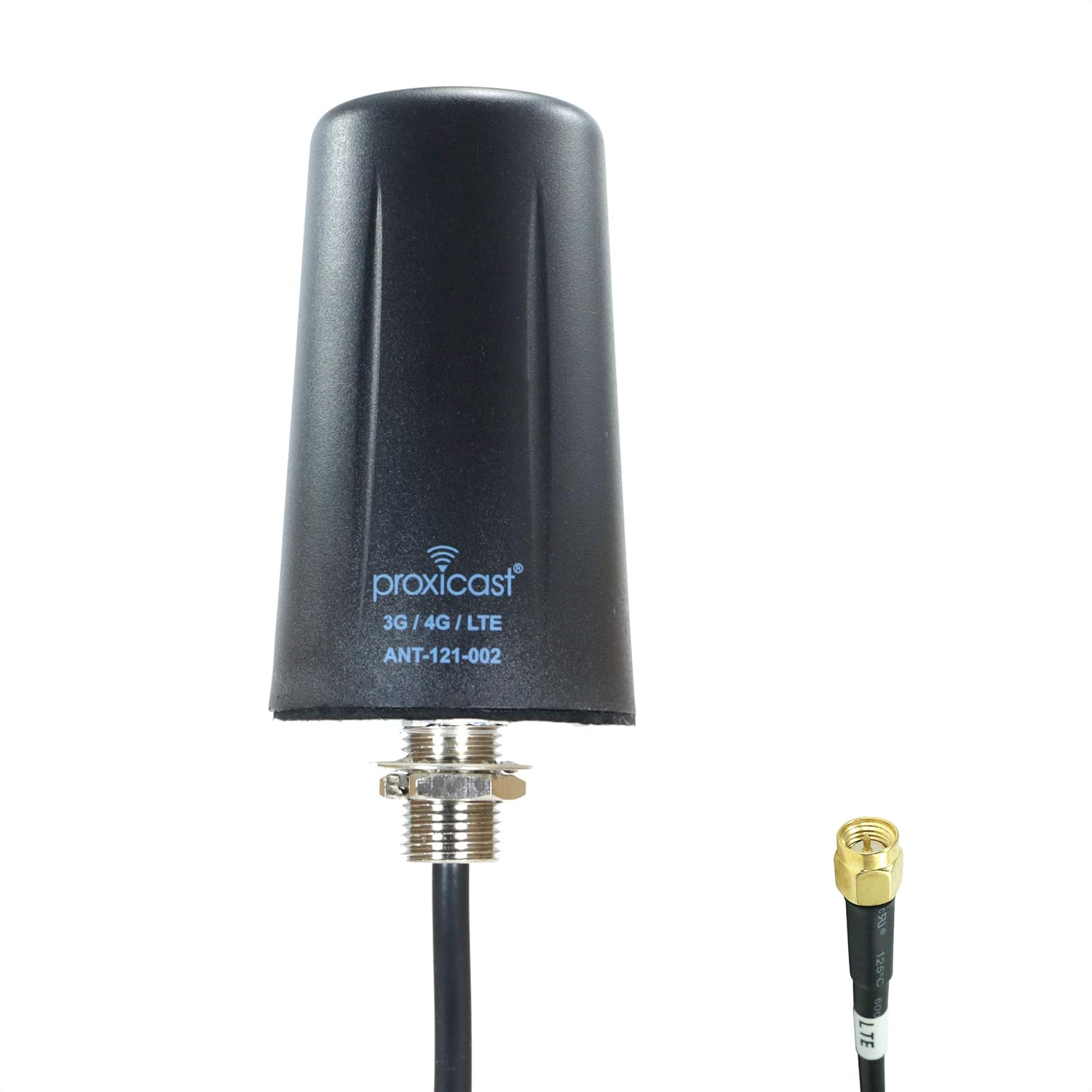 Vandal Resistant Low Profile 4G/LTE Omni-Directional Antenna - 3-5 dBi Gain - Fixed Mount - 10 ft Coax Lead - for Cisco, Cradlepoint, Digi, Novatel, Pepwave, Proxicast, Sierra Wireless, and Others Pack of 2