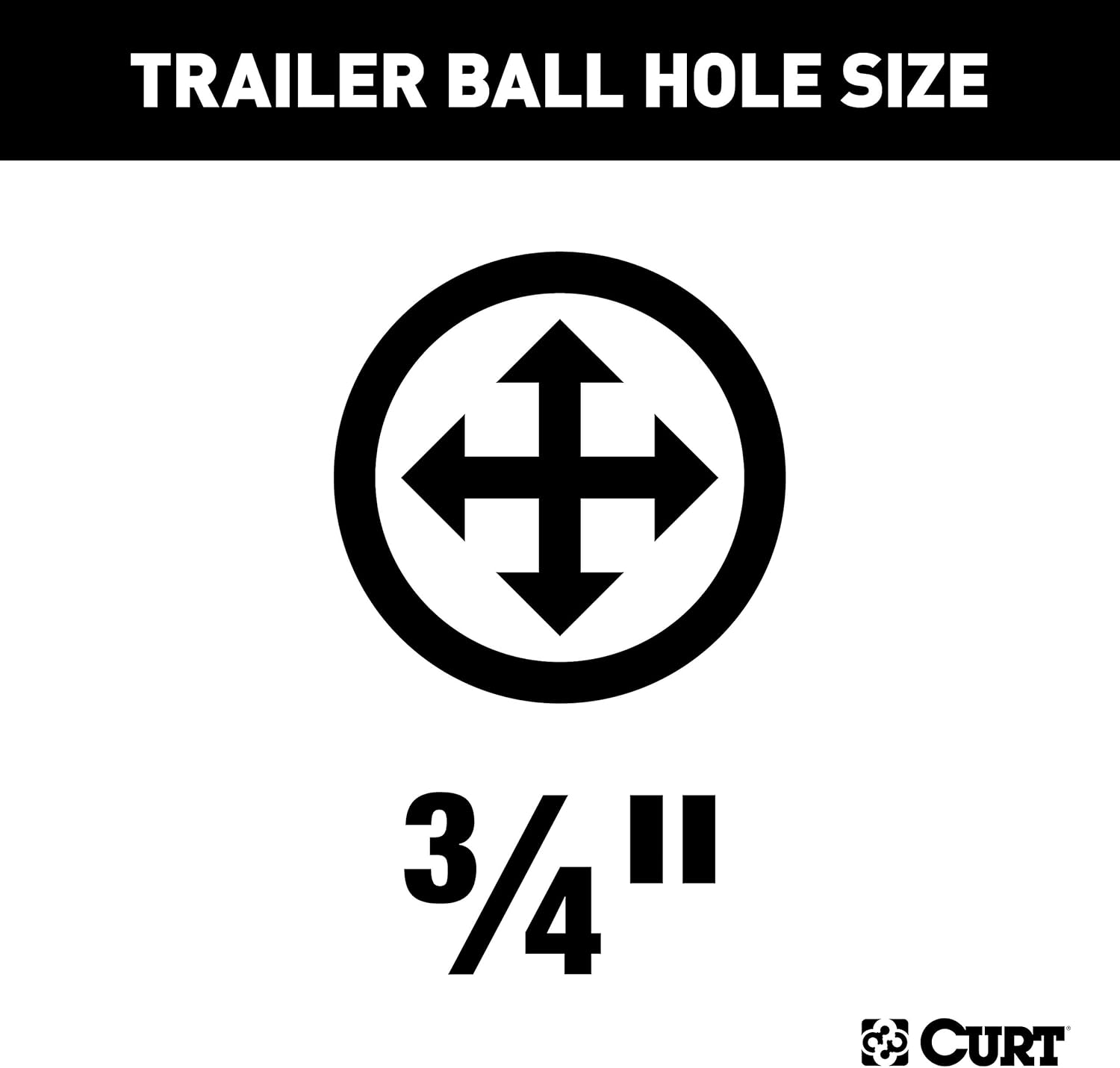 CURT 11504 Class 1 Fixed-Tongue Trailer Hitch with 3/4-Inch Trailer Ball Hole for Select Acura Legend Pack of 2