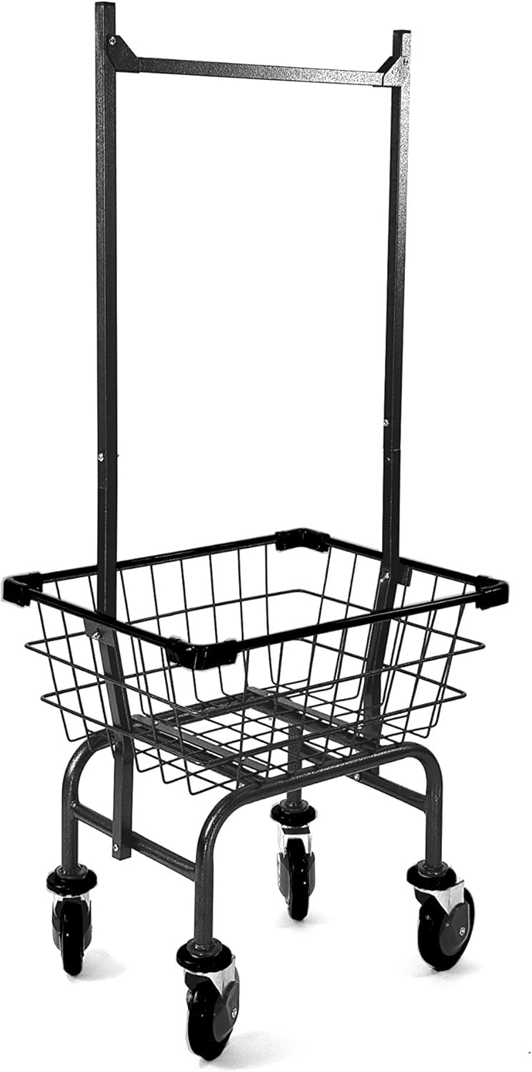 Compact Utility Mini Cart (Jelly) with U- Handle (Gray-Red) (RED)