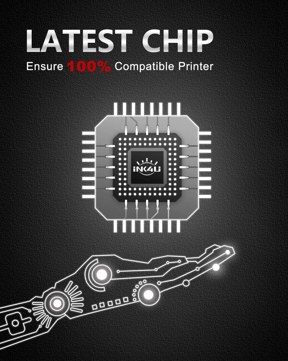 INK4U 910XL 910 4-Pack Compatible Ink Cartridge Replacement for HP 910XL 910 910 XL (1B1C1M1Y) High Yield | Work with OfficeJet Pro 8025 8025e 8035 8035e 8020 8024 8028 8010 8012 8014 8015 8018 8022 Pack of 2