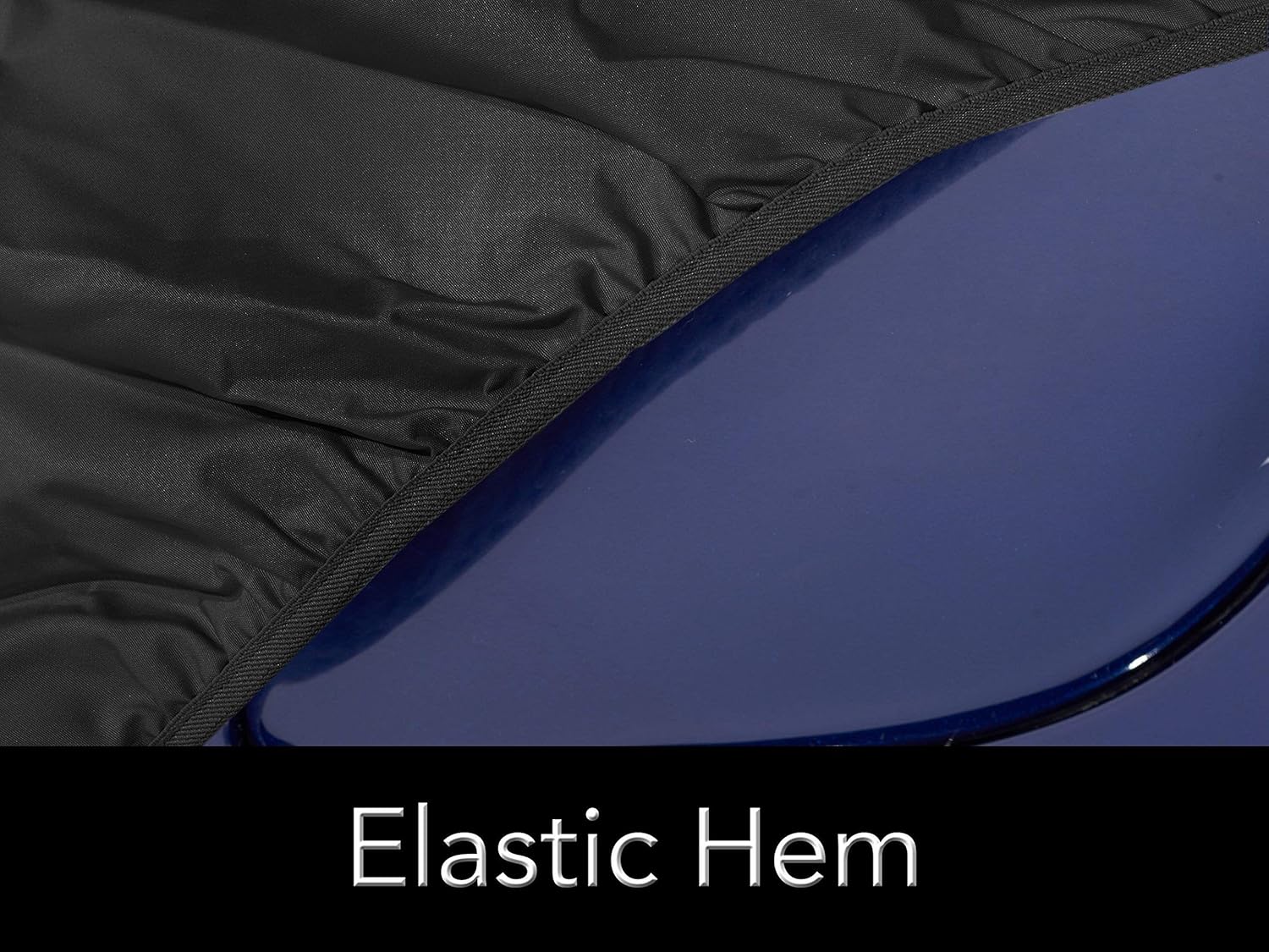 Covermates Contour Fit Car Cover - Heavy-Duty Polyester, Mesh Vent, Elastic Hem, Vehicle Covers-Black