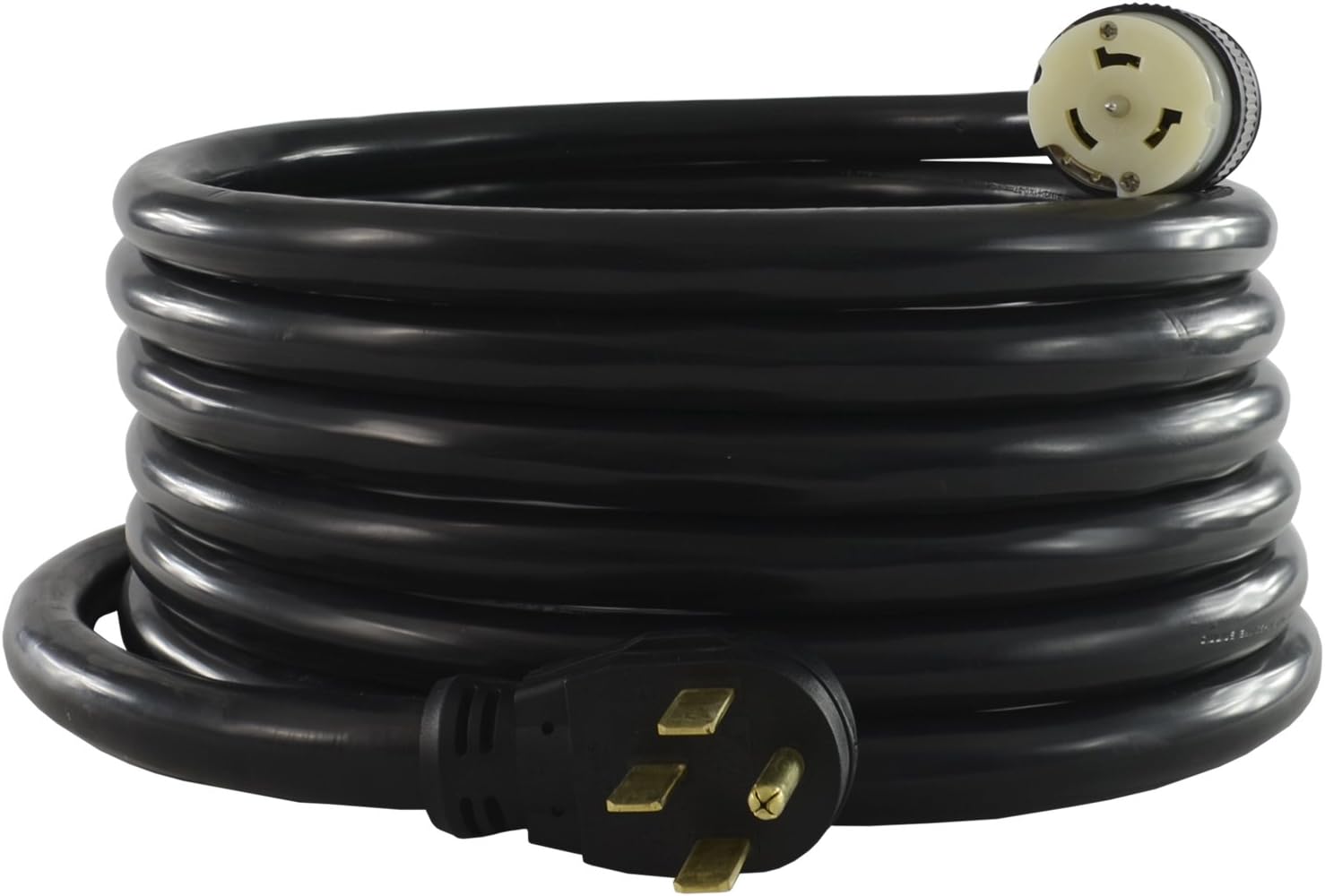 Conntek 1450SS2-50 Temporary Generator Power Cord, 50-Amp Straight-Blade to 50-Amp Locking (50 Feet)