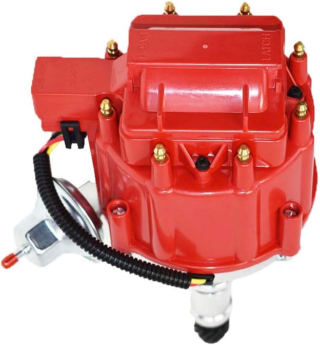 A-Team Performance - HEI Distributor 65K Volt Coil - Compatible with Buick Big Block BB 400 430 455 One Wire Installation Red Cap