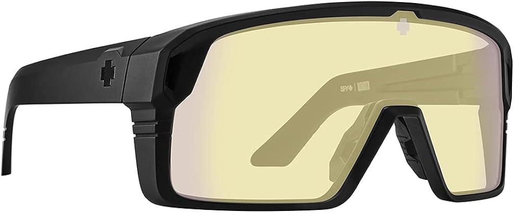 SPY Optic Gaming Monolith, Cylindrical Shield Blue Light Blocker / Gaming Glasses, Color and Contrast Enhancing Lenses
