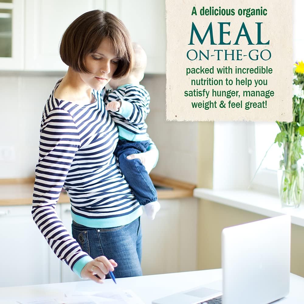 Garden of Life Meal Replacement - Organic Raw Plant Based Protein Powder, Lightly Sweet, Vegan, Gluten-Free, 36.6oz (2lb 5oz/1,038g) Powder Pack of 2