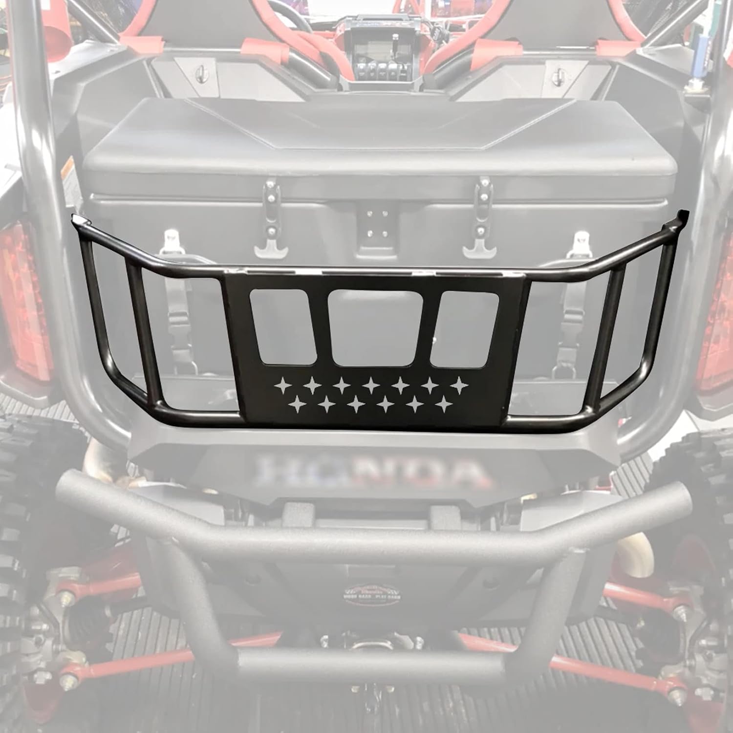 Tailgate Accessories Bed Enclosure Compatible with 2019-2021 Talon 1000X 1000R 1000X-4 Steel Rear Back with UV Resistant Powder Coating (Black)