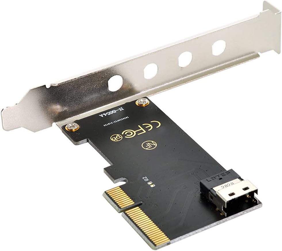 Chenyang CY SFF-8639 U.2 U2 to Slimline SFF-8654 4i NVME PCIe SSD Cable for Mainboard SSD 750 p3600 p3700 M.2 Pack of 2
