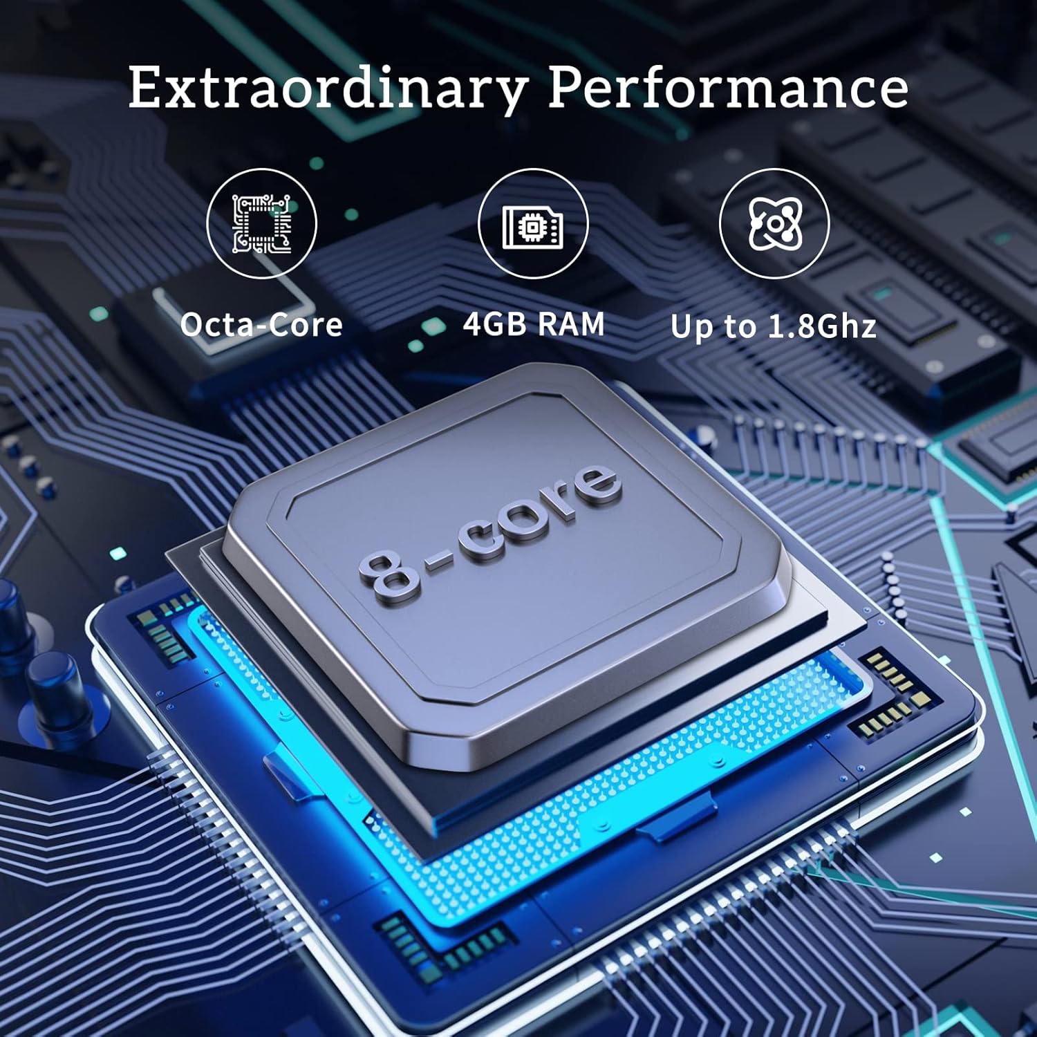 MAGCH Tablet 10 inch, Android 11.0, Octa-Core 1.8GHz Processor, 4GB RAM, 64GB ROM, 1080P Full HD IPS Display, 13MP/8MP Dual Camera, 2.4G/5G WiFi, 6000mAh, BT 5.0, Type C, Metal Housing, Grey