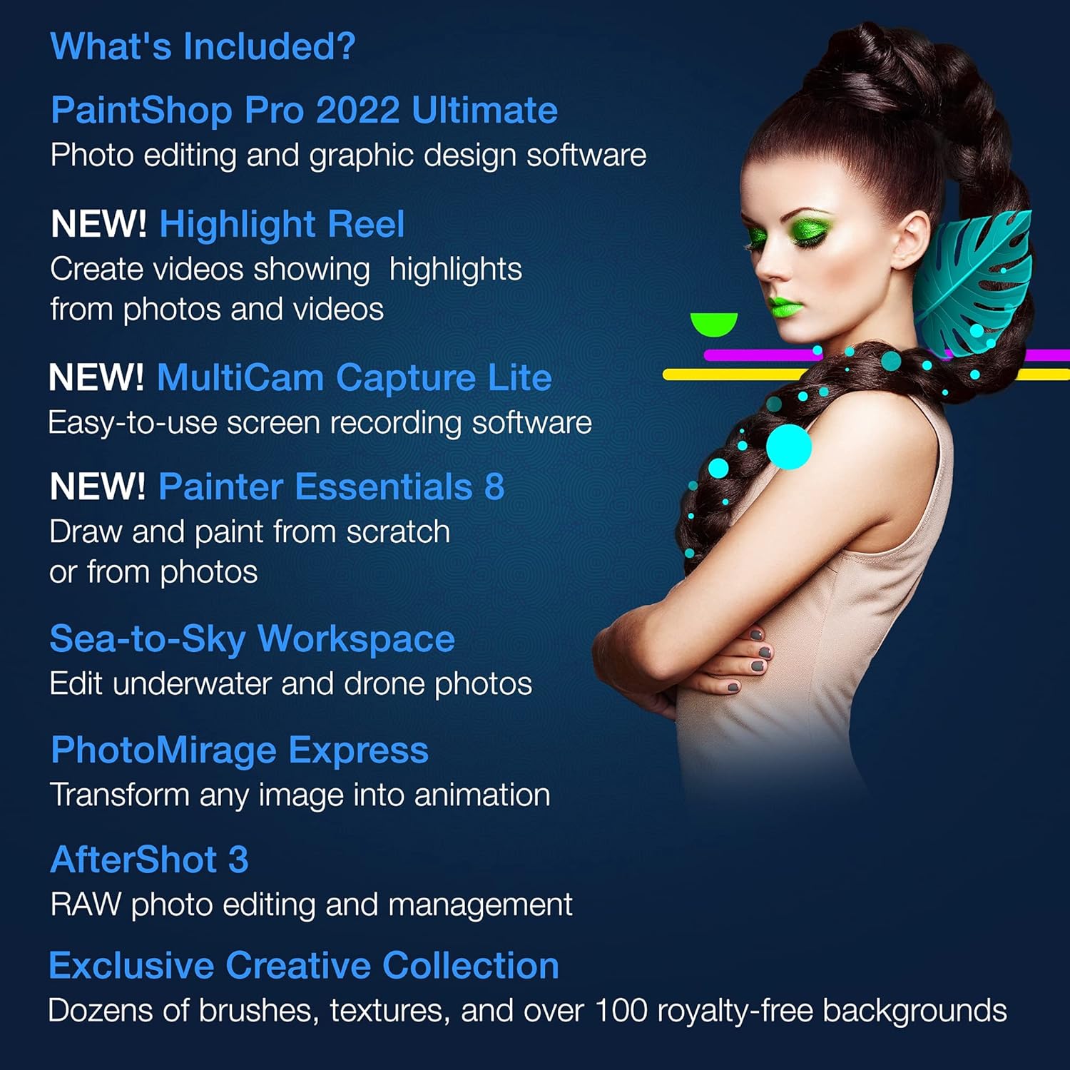 Corel PaintShop Pro 2022 Ultimate | Photo Editing & Graphic Design Software + Creative Bundle | Amazon Exclusive ParticleShop Starter Pack [PC Disc] Pack of 2