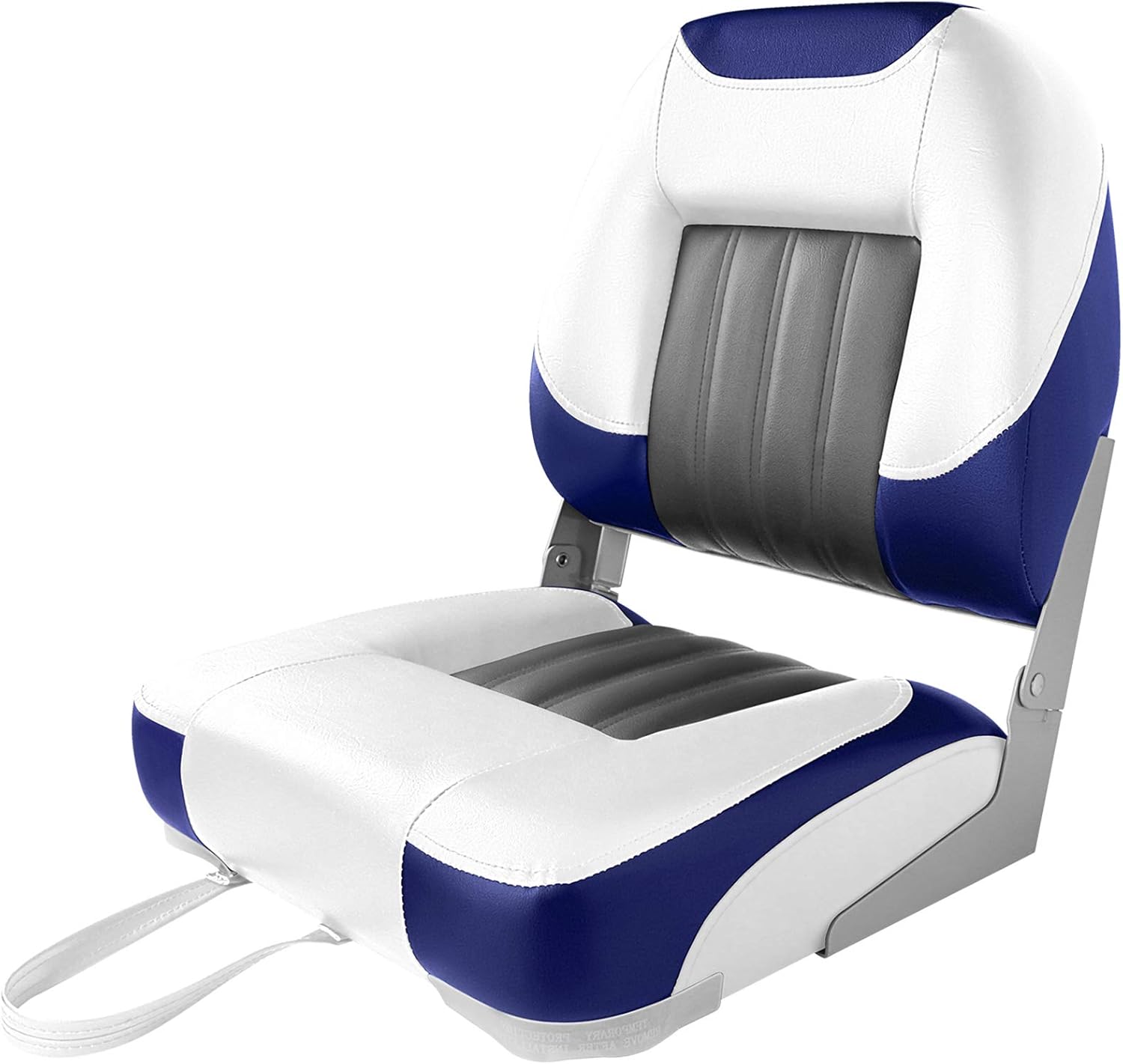 XGEAR Deluxe Low Back Boat Seat, Fold-Down Fishing Boat Seat