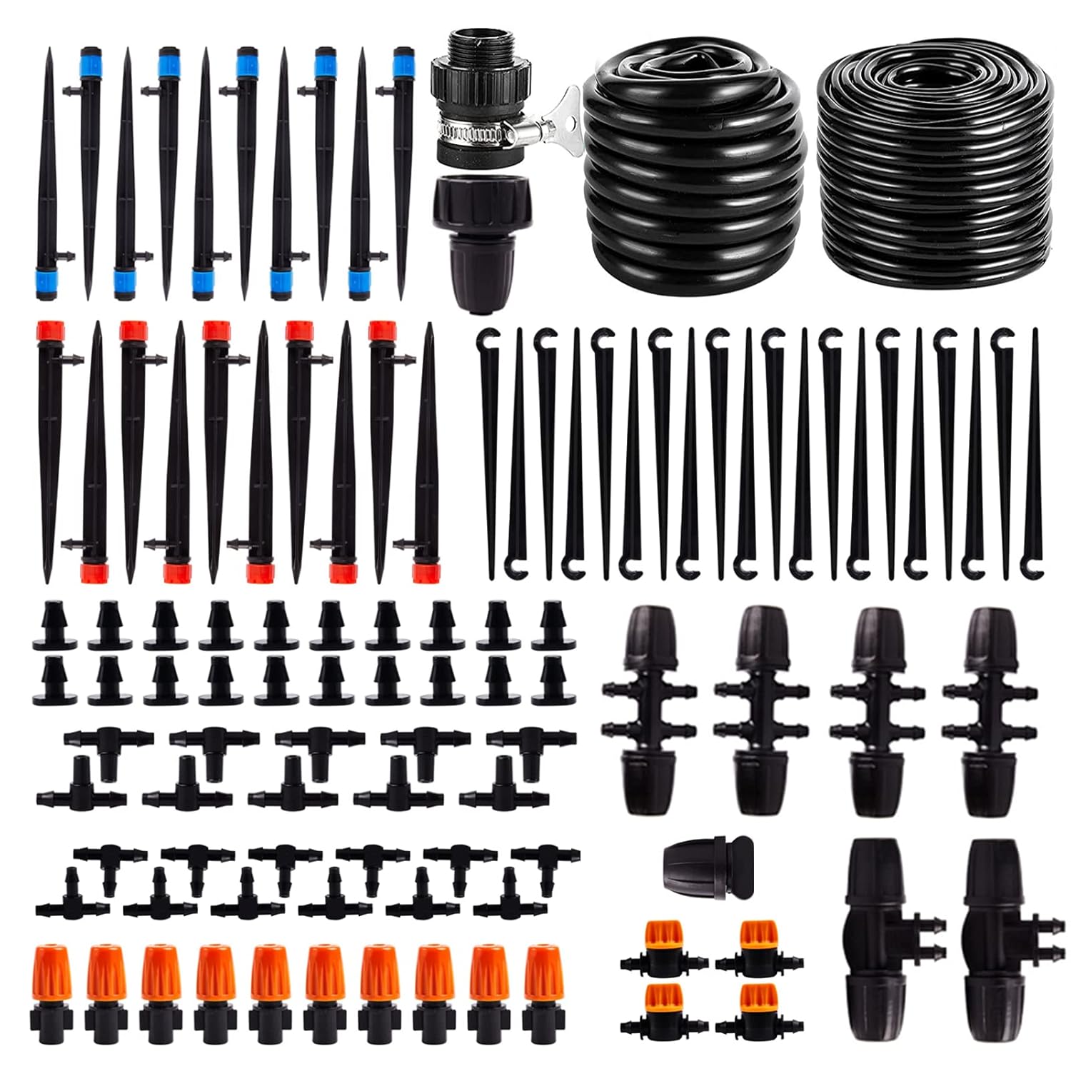 Drip Irrigation Kit,157FT Garden Irrigation System 1/4