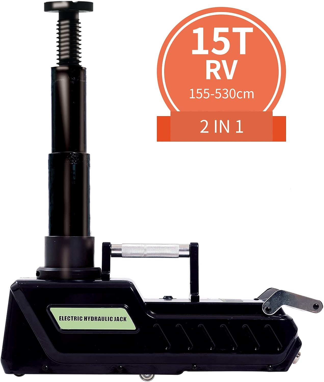 E-HEELP Car Jack Hydraulic 12V DC 33000lbs Heavy Duty Electric Jack Floor Jack with LED Display for Camper RV Truck Van Sedan SUV