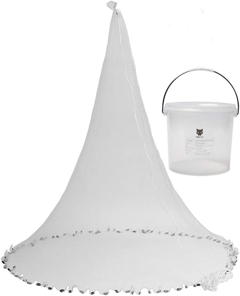 Night Cat Completed Finished Trammel Fishing Net 3 Layers Fishing Gill Net Seine Net Ready for Use Well Handmade Pack of 2