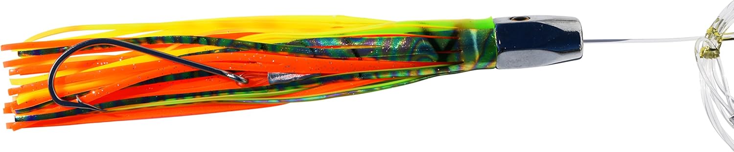 EatMyTackle Slant Head Saltwater Trolling Lure - Mono Rigged Pack of 2