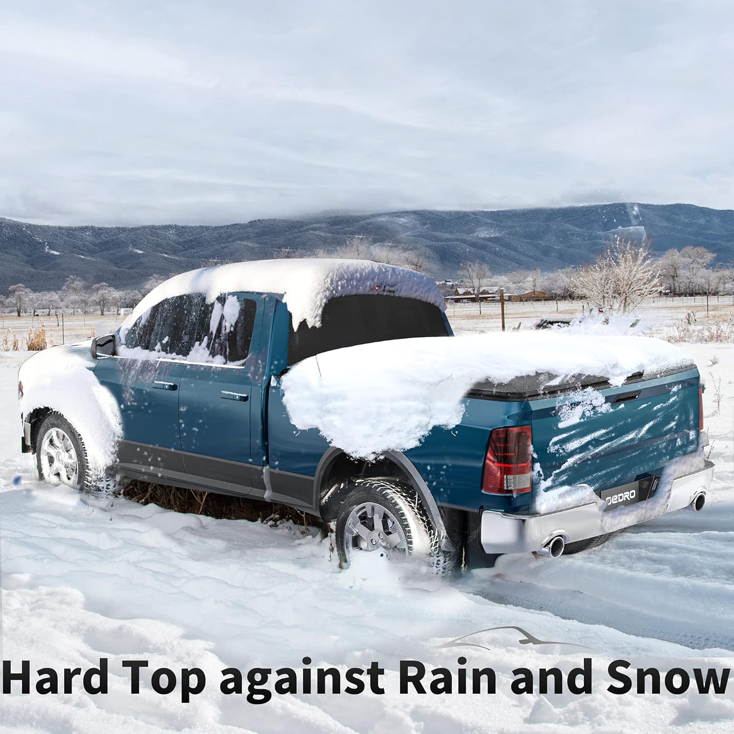 oEdRo Hard Tri-fold Truck Bed Tonneau Cover Compatible with 2009-2022 Dodge Ram 1500 (Classic & New), 5.6 ft Bed w/o RamBox