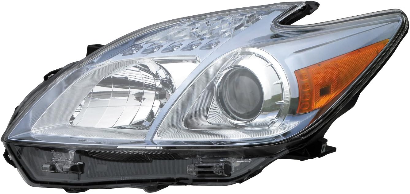Epic Lighting Headlight Lens and Housing Assembly Replacement for Toyota 2010-2011 Prius [ TO2518122 8117047211 ] Left Driver Side LH