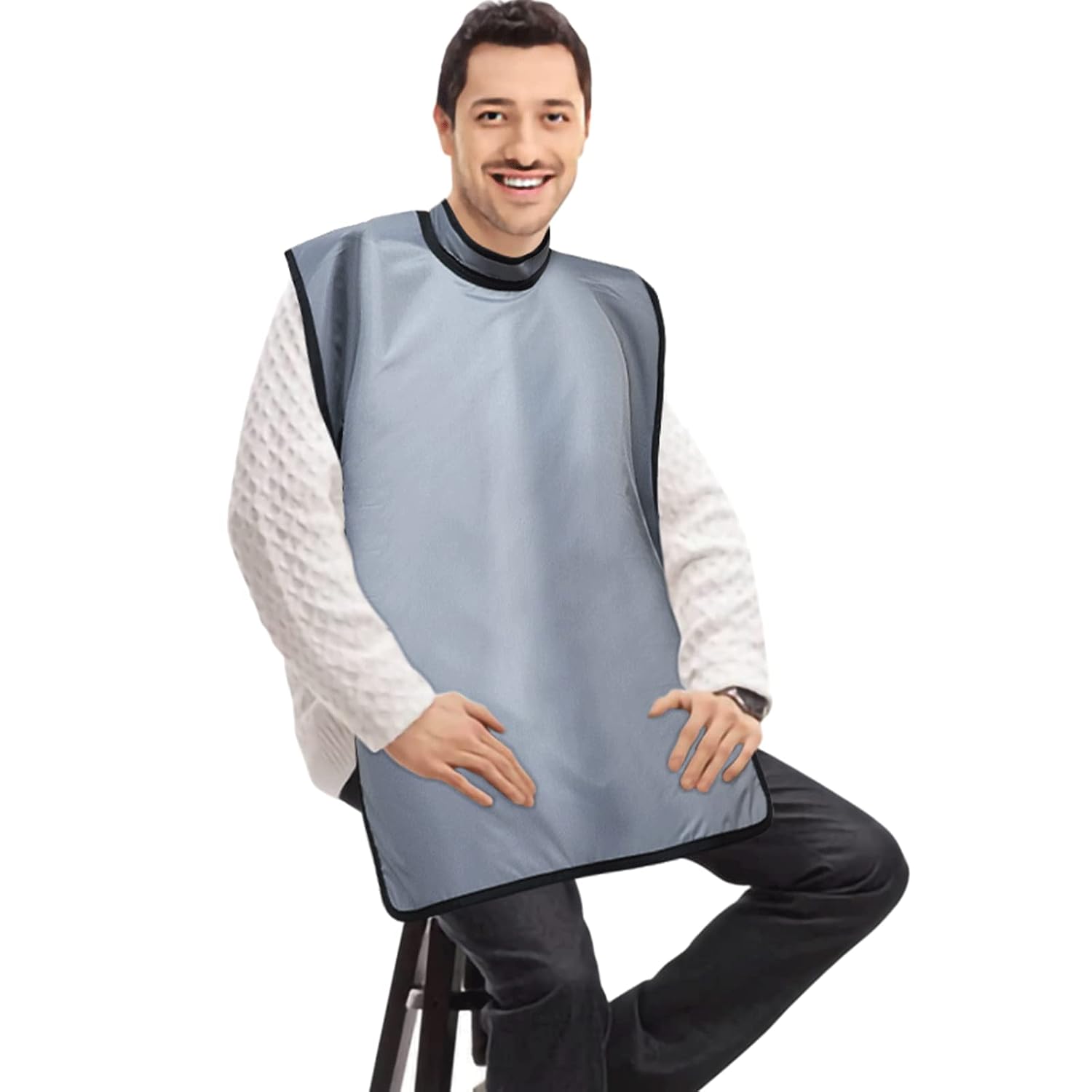 LVCHEN Lead Apron 0.5mm pb Xray with Thyroid Shield Collar Dental Lab Apron Lead Protection Lightweight Dentist x-ray Shield Adult