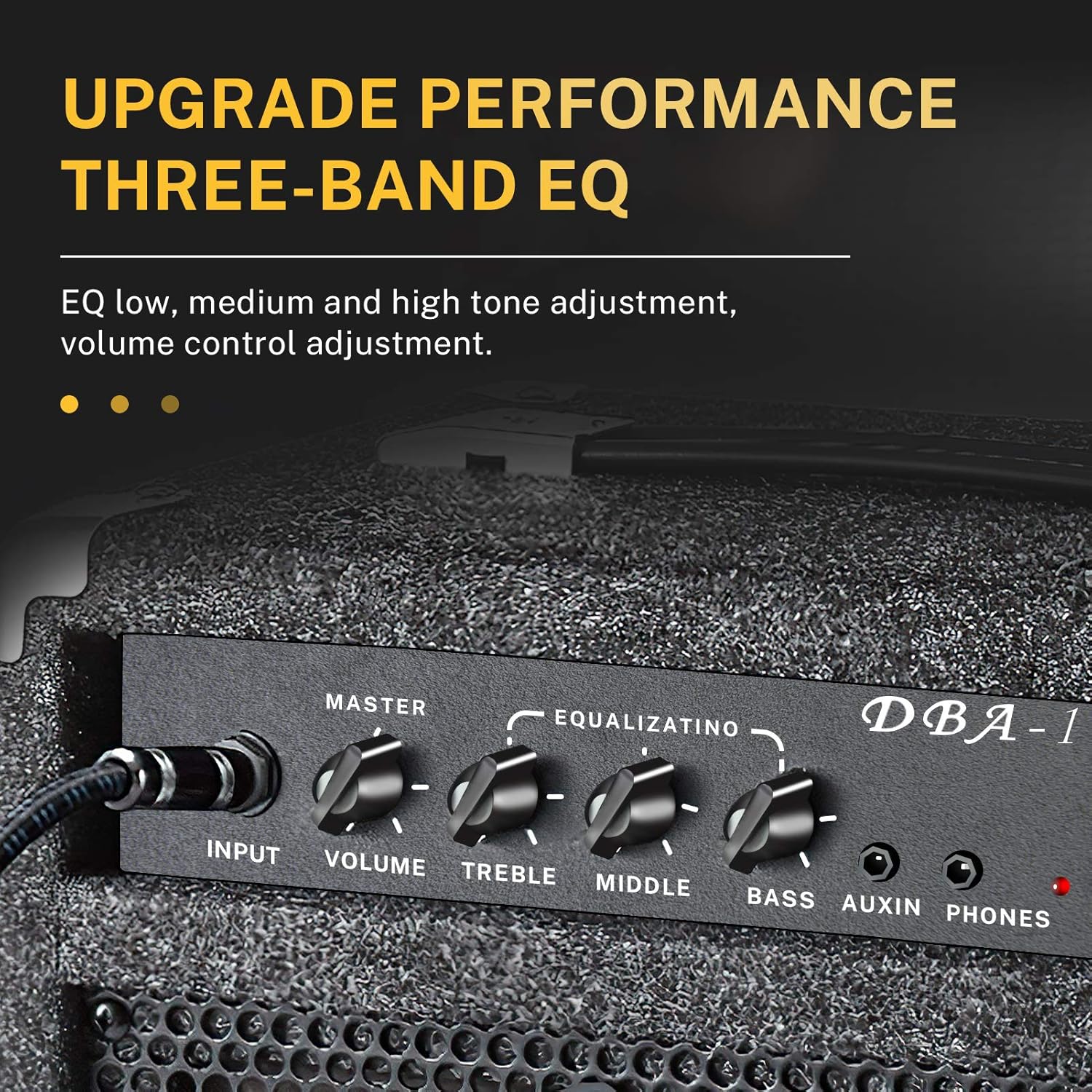 Donner Bass Amp 15W Bass Guitar Amplifier DBA-1 Electric Practice Bass Combo AMP with Cable