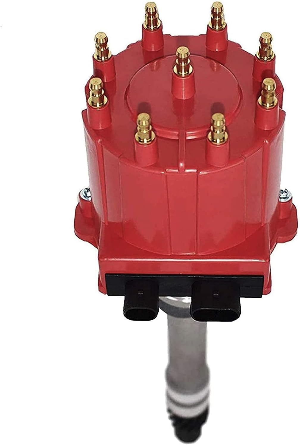 A-Team Performance - Small Block Big Block EFI TBI Distributor 1987-1997 5.0L 5.7L 7.4L - Compatible with GMC Chevy C/K Pickup Truck Van Camaro 305 350 454 HEI652R Red Cap Pack of 2