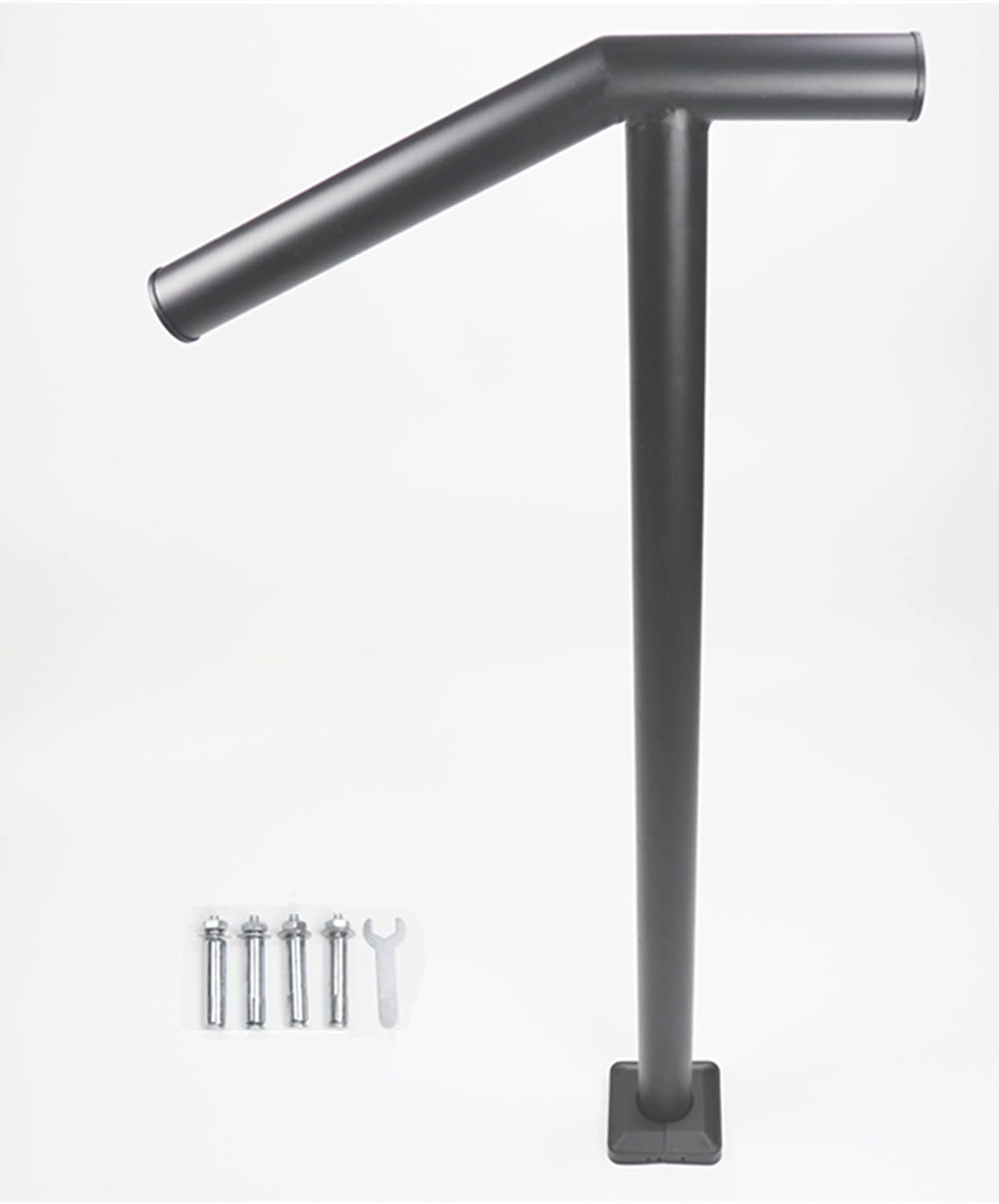 Hand Rail Zinc Steel for 1 or 2 Step Handrail for 2-Step Single Post Easy to Install