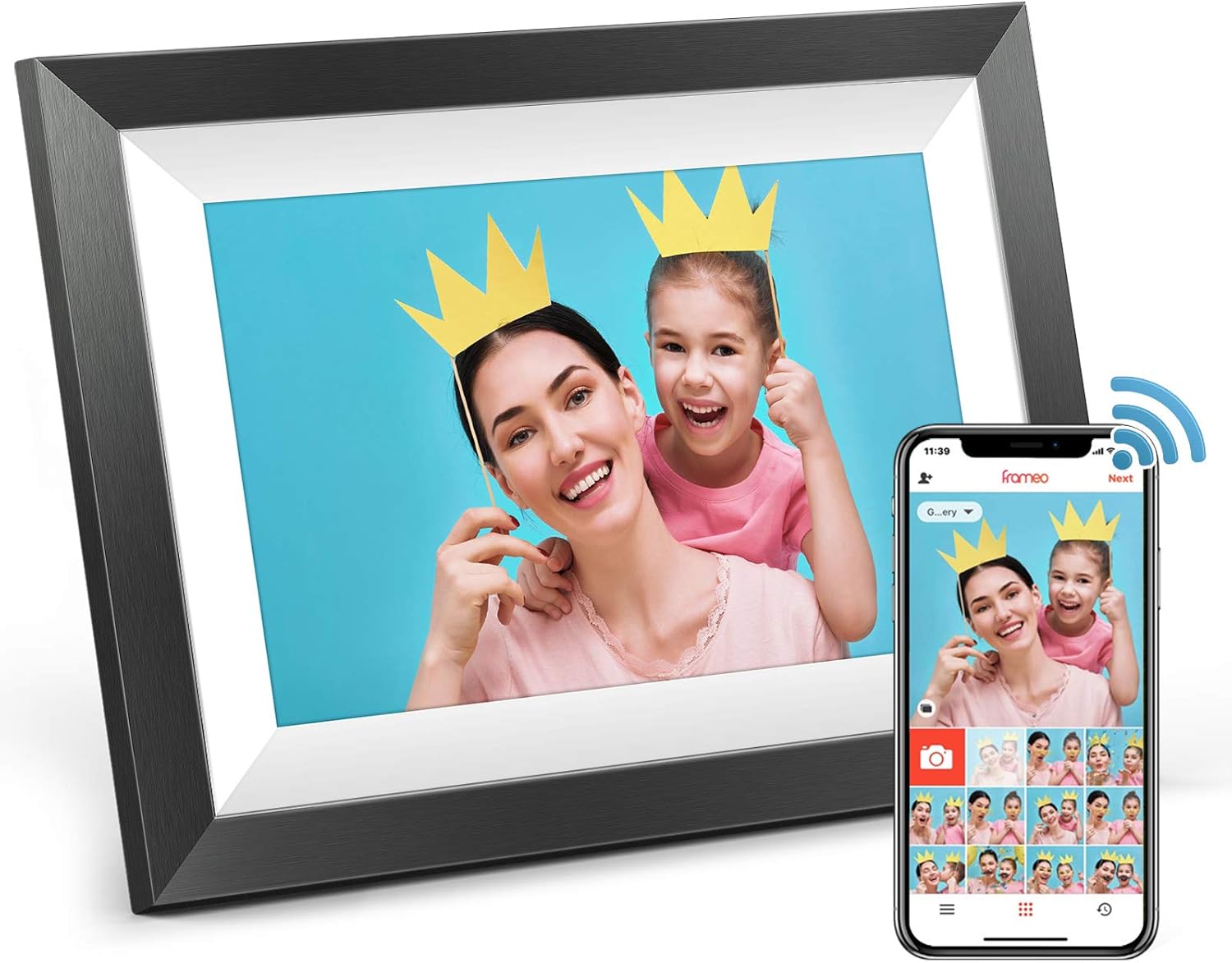 MARVUE C10 Frameo Digital Frame WiFi,Digital Photo Frame 10.1 inch 1280x800 IPS Touch Screen HD Display, 16GB Storage Auto-Rotate,Easy to Share Photo/Video via Frameo App from Anywhere