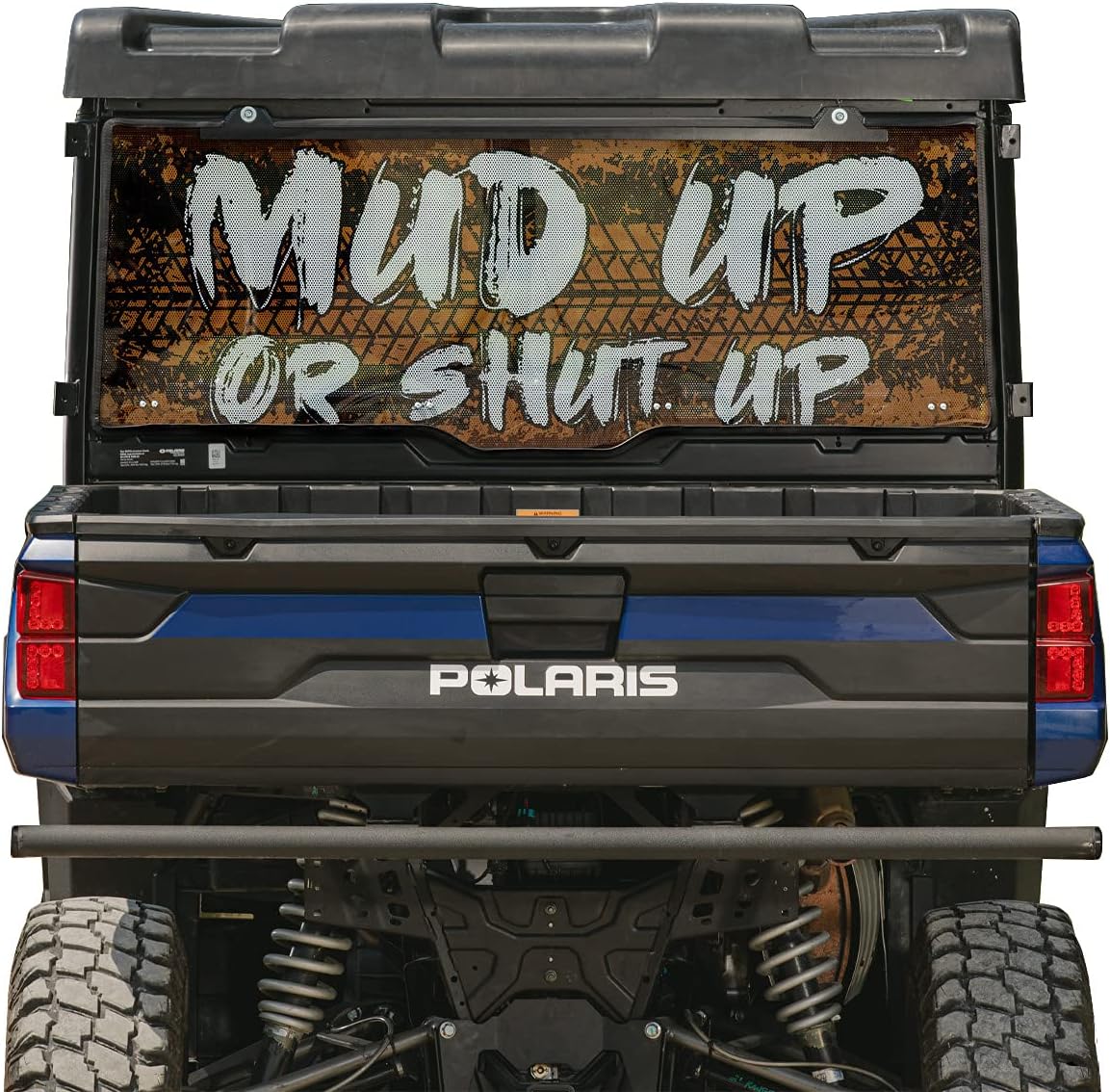 SuperATV Rear Windshield for 2017+ Polaris Ranger XP 1000 / Crew (See Fitment) | 1/4