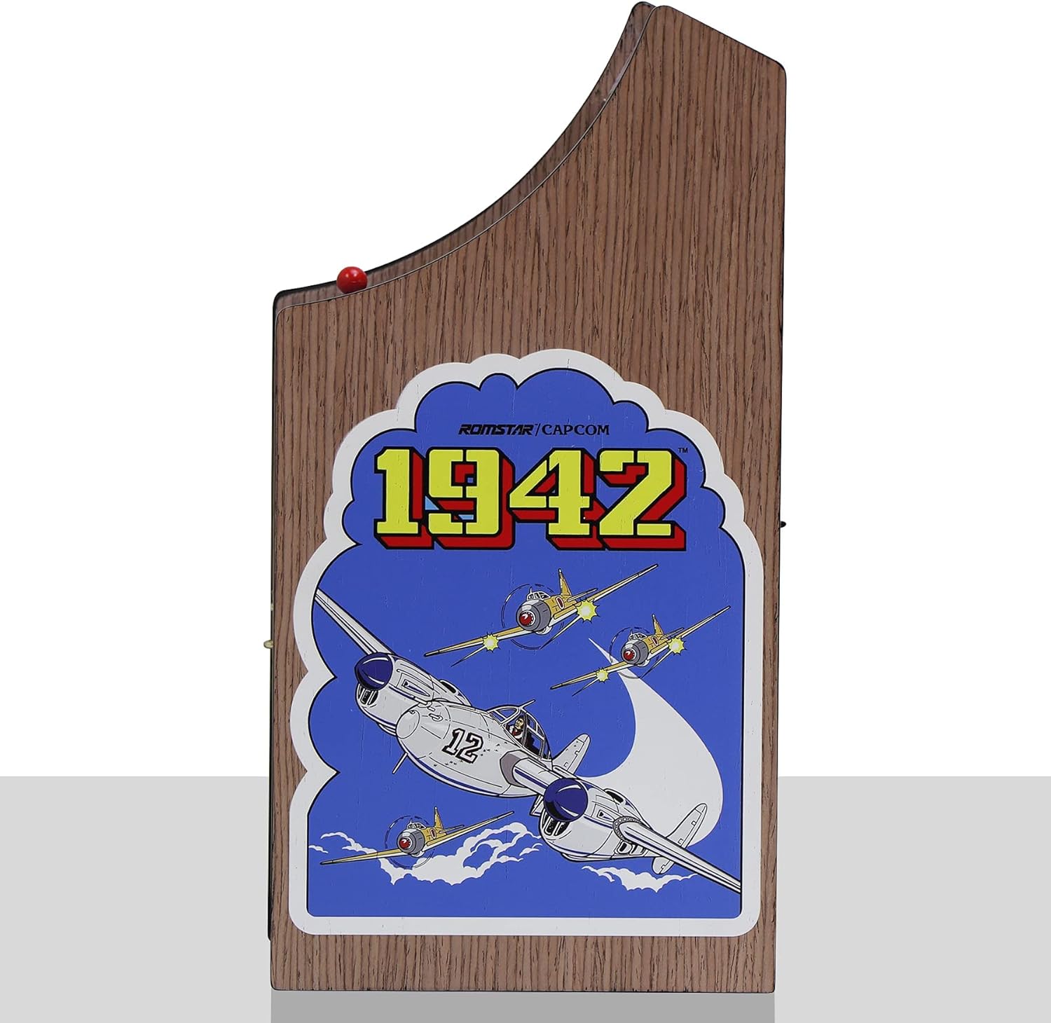 New Wave Toys 1942 x RepliCade Playable Video Game Arcade 10.4 Inch Lowboy Cabinet with Bonus 1943 Mini Arcade Stick