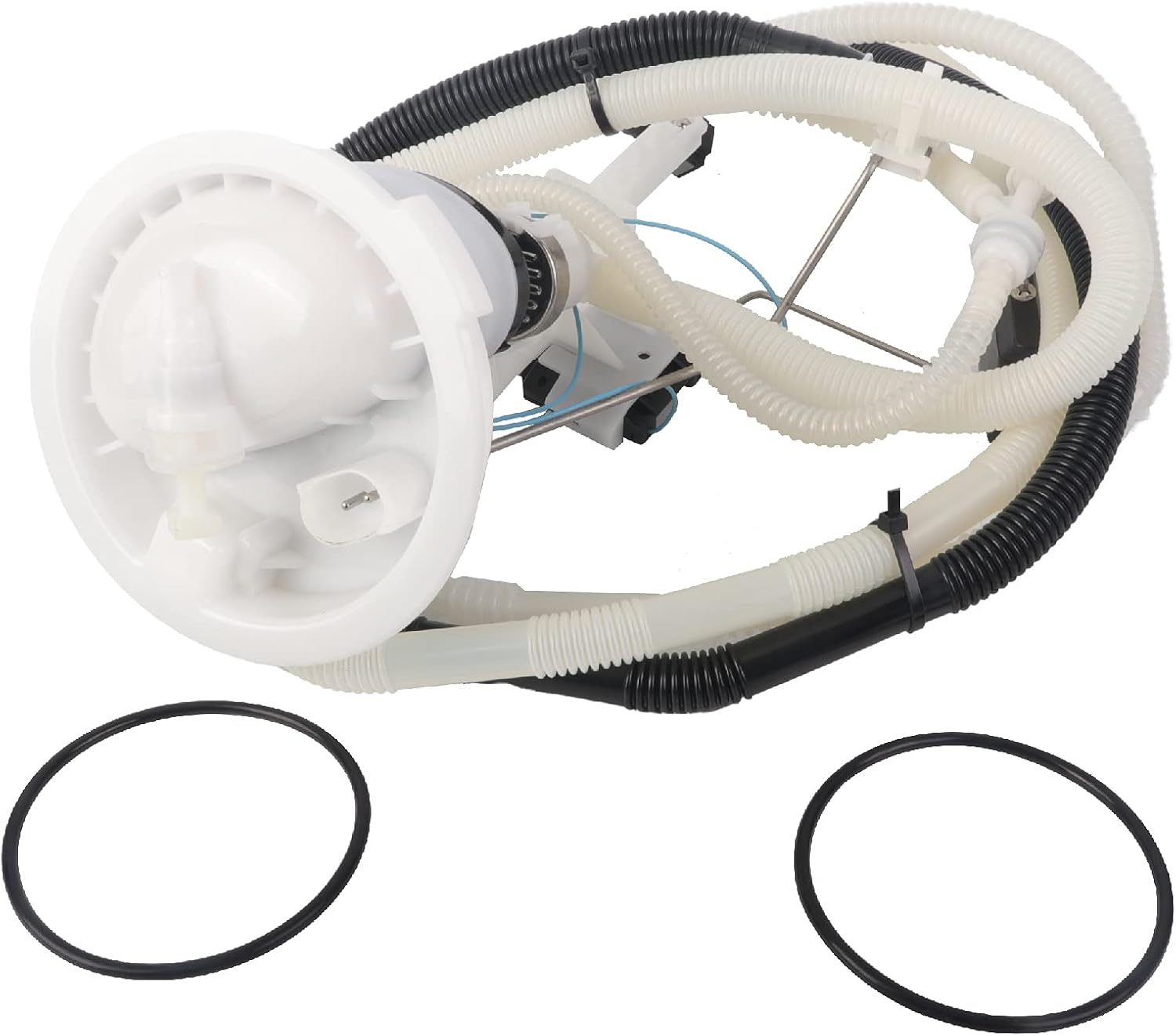 Duolctrams 16117163295 Fuel Filter with Pressure Regulator & Fuel Level Sending Unit For BMW 3 Series Fuel Pump Sender Assembly Pack of 2