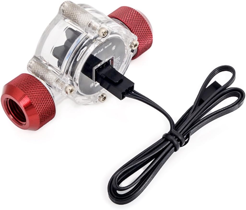 Bitspower Flow Sensor, Deep Blood Red Pack of 2