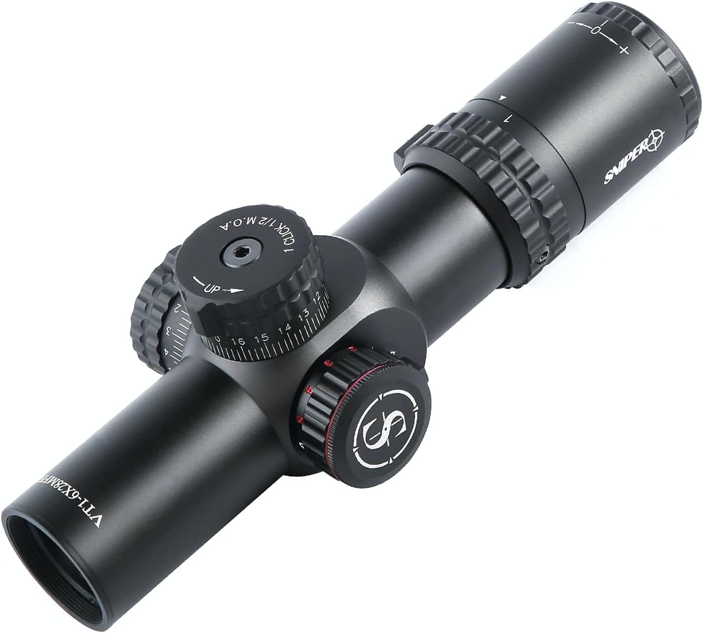 Sniper VT 1-6X28 FFP First Focal Plane (FFP) CQB Scope 35mm Tube ED Optics System with Red/Green Illuminated Reticle Fit .223 5.56