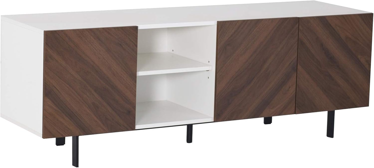 Amazon Brand – Rivet Modern Media Cabinet with Self-Closing Doors, 59