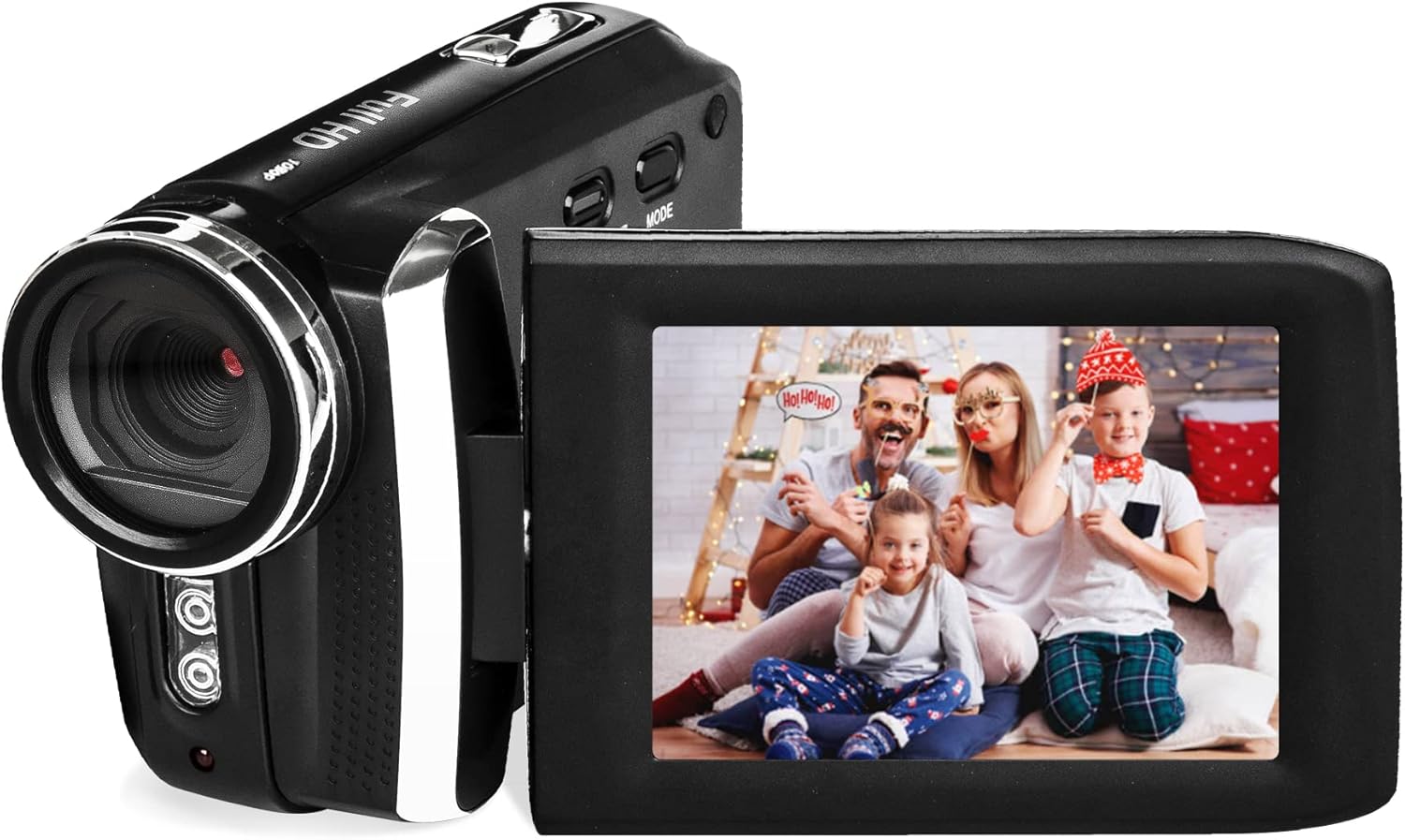 Kids Video Camcorder Vmotal Kids Camcorders Video Camera FHD 1080P 12.0MP 2.8 Inch LCD 270 Degrees Rotatable Screen 8X Digital Zoom Camera Vlogging Camera Video Recorder for Kids(Black) Pack of 2