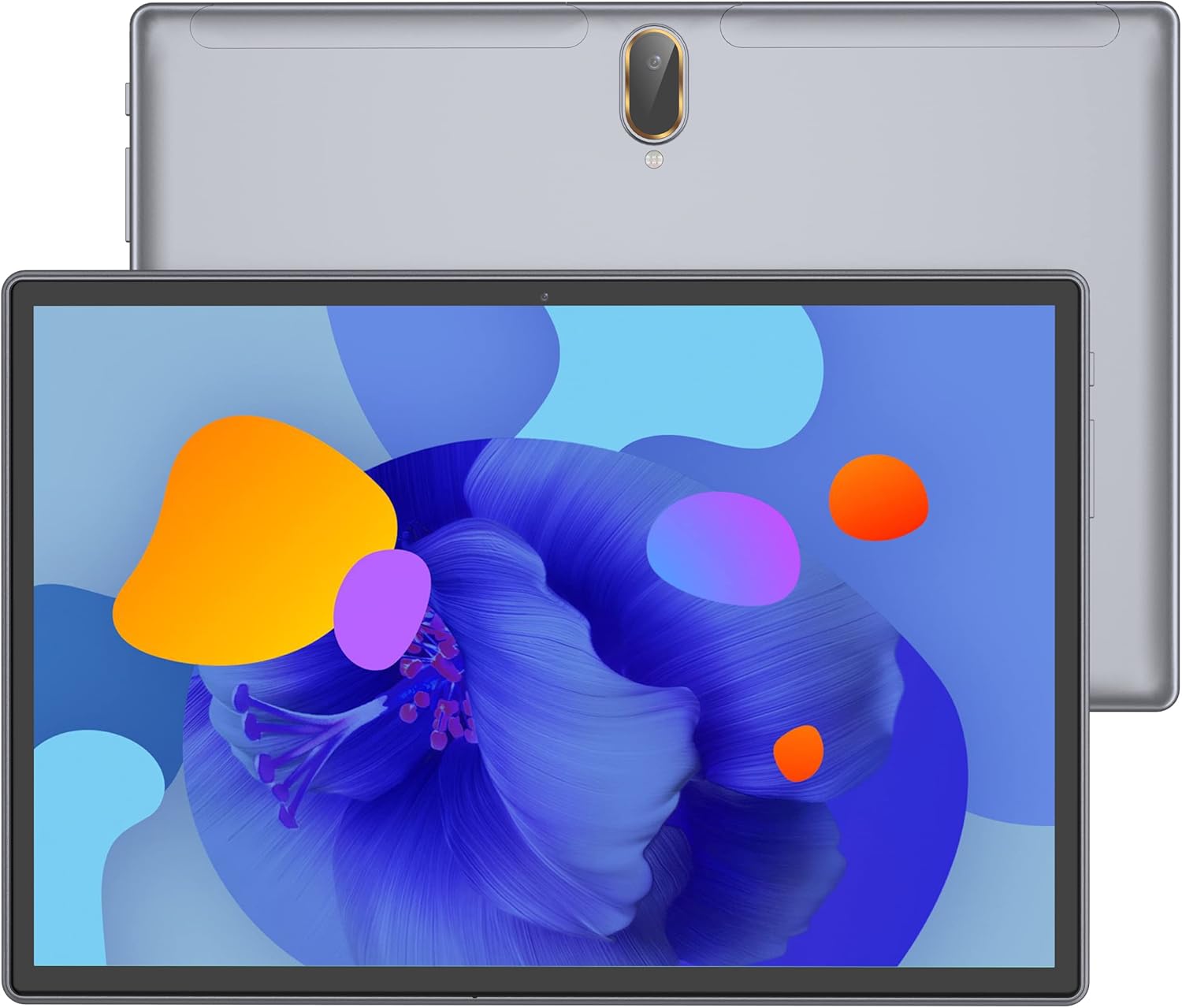 MAGCH Tablet 10 inch, Android 11.0, Octa-Core 1.8GHz Processor, 4GB RAM, 64GB ROM, 1080P Full HD IPS Display, 13MP/8MP Dual Camera, 2.4G/5G WiFi, 6000mAh, BT 5.0, Type C, Metal Housing, Grey