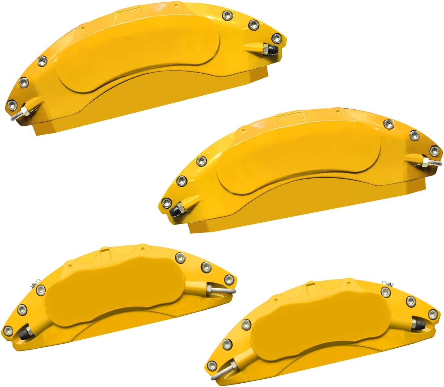 AOOA Brake Disc Red Character Caliper Cover Powder Coating Fits Dodge Ram 1500(set of 4)