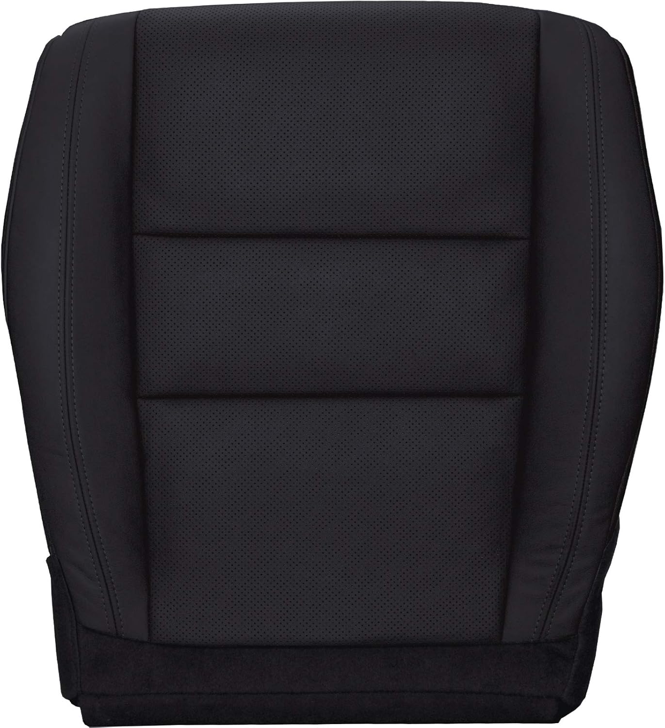 The Seat Shop Driver Bottom Replacement Leather Seat Cover - Black (Compatible with 2011-2013 Jeep Grand Cherokee Limited)