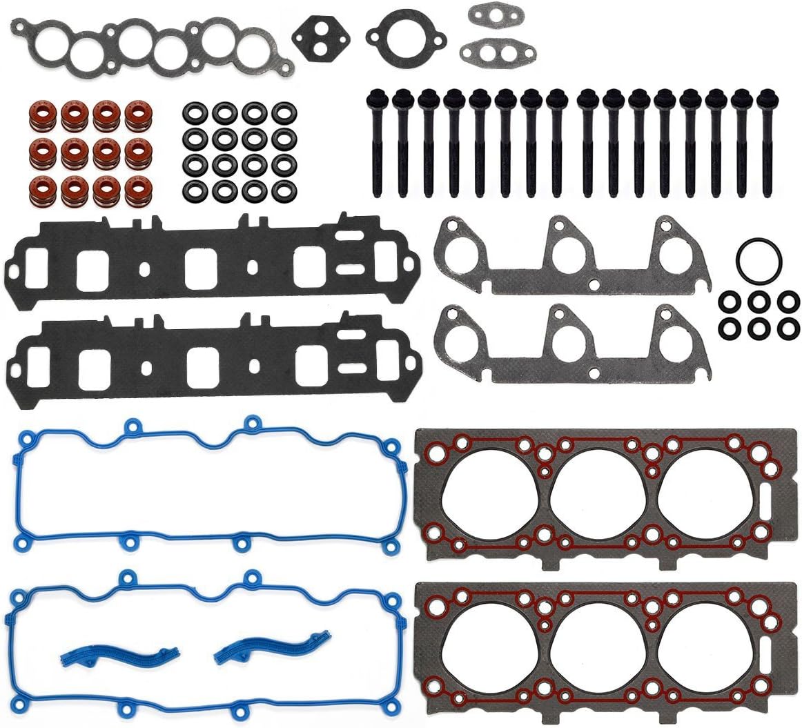 Vincos Cylinder Head Gasket with Bolts kit Compatible with Ranger 1999 2000 2001 Replacement For B3000 3.0L 1999-2001 Pack of 2