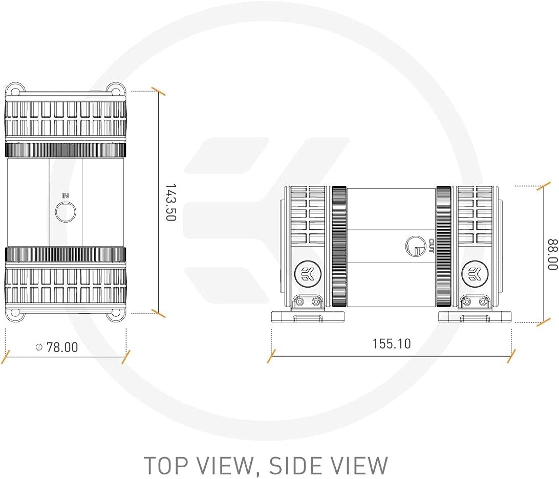 EKWB EK-XTOP Revo Dual D5 PWM Pumps