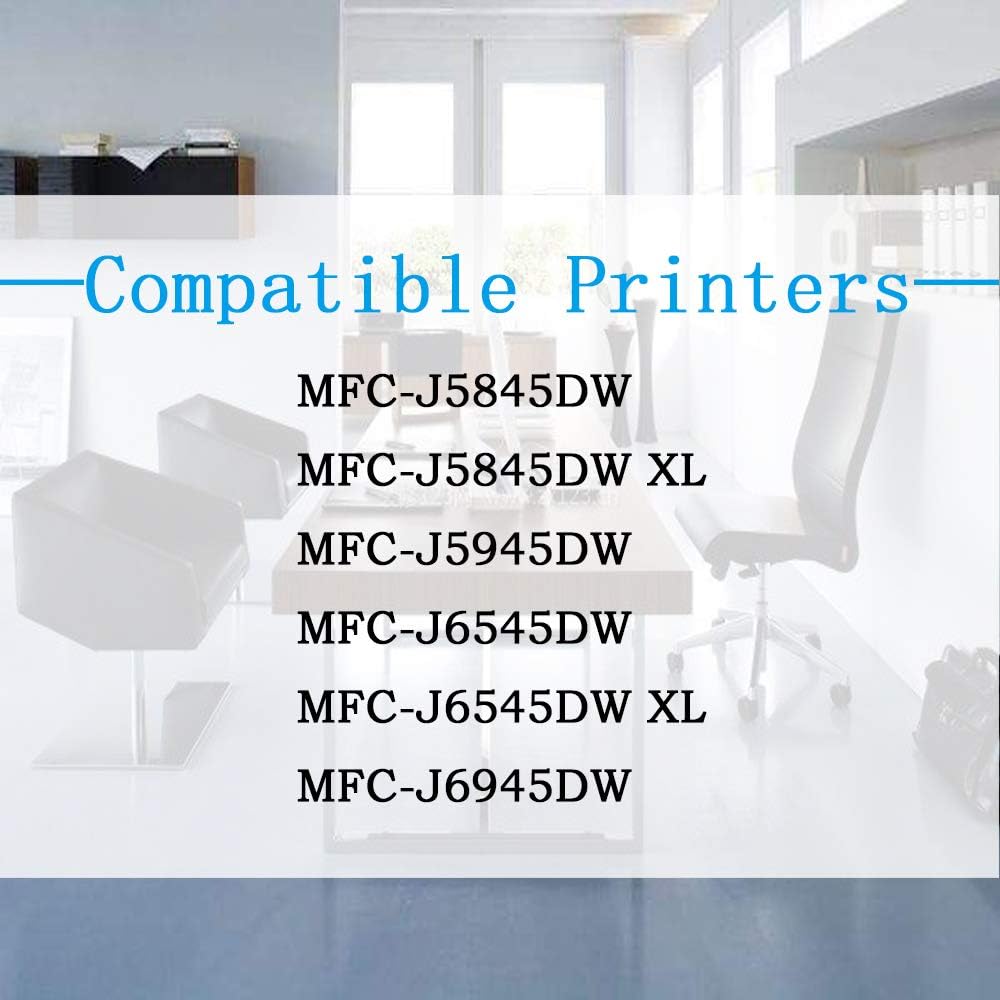 5-Pack ColorPrint Compatible LC3039 Ink Cartridge Replacement for Brother LC3039XXL LC-3039 XXL LC3037 LC-3037 Work with MFC-J5945DW MFC-J5845DW MFC-J6545DWXL MFC-J6945DW Printer (2 BK, 1C, 1M, 1Y) Pack of 2