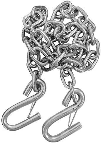 MarineNow Trailer Safety Chain - Hot Dipped Galvanized - 1/4 inch x 42 inch Choose Quantity (4-Pack) Pack of 2