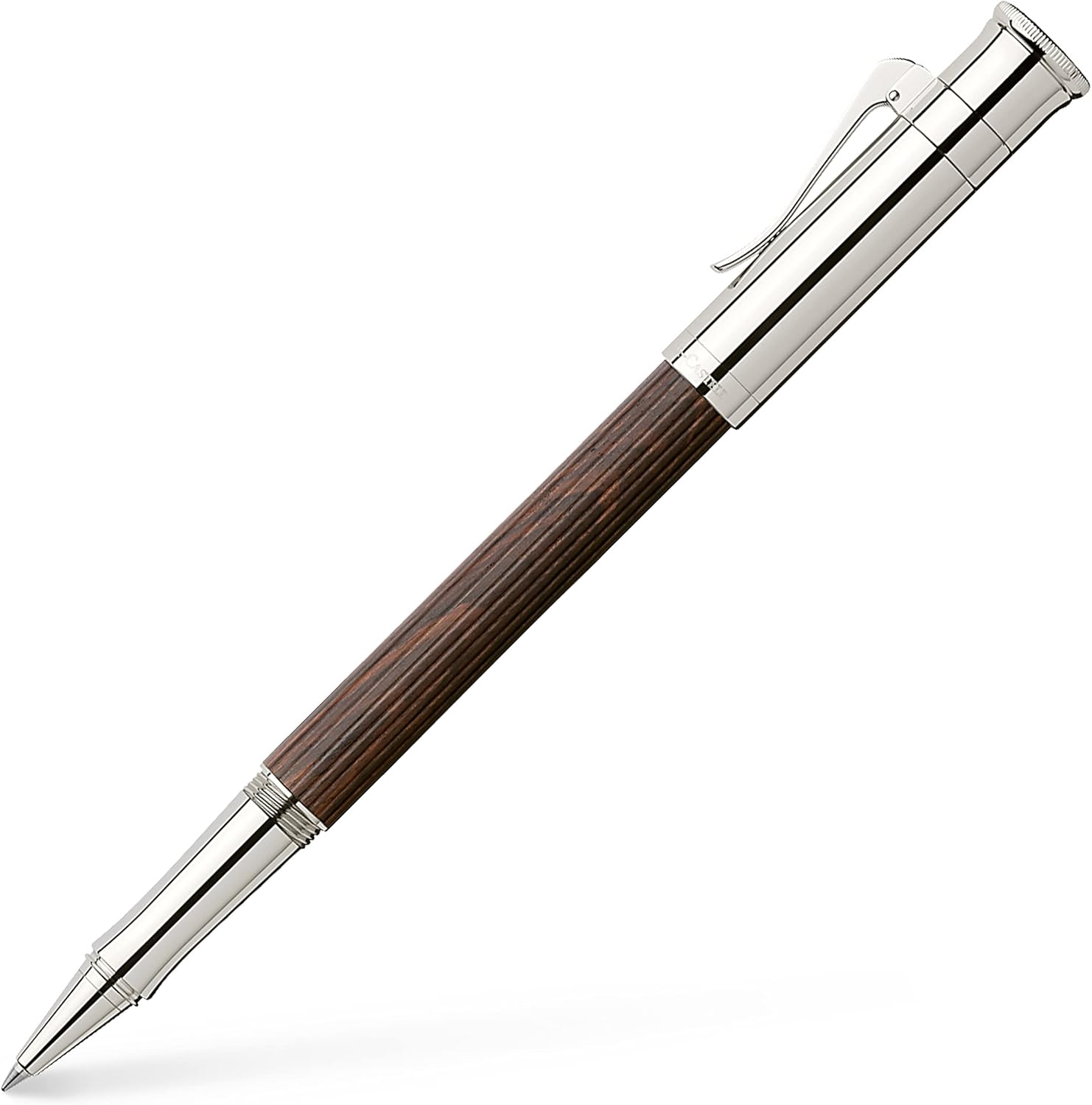 GRAF von Faber-Castell Classic Platinum Plated Rollerball Pen - Grenadilla