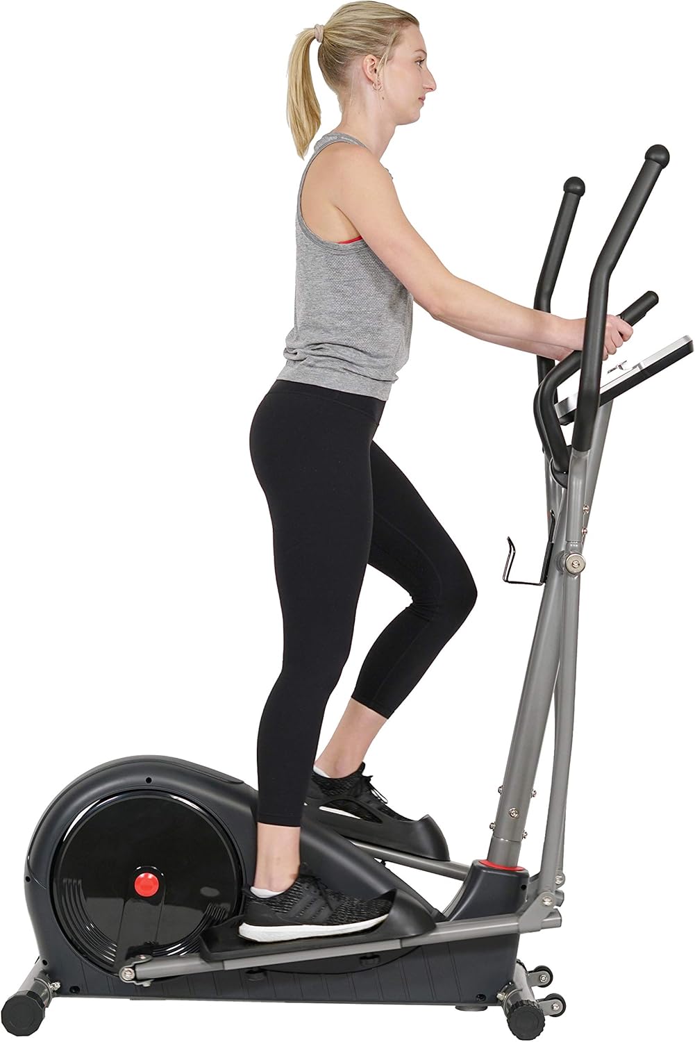 Sunny Health & Fitness Pre-Programmed Elliptical Trainer - SF-E320002, black