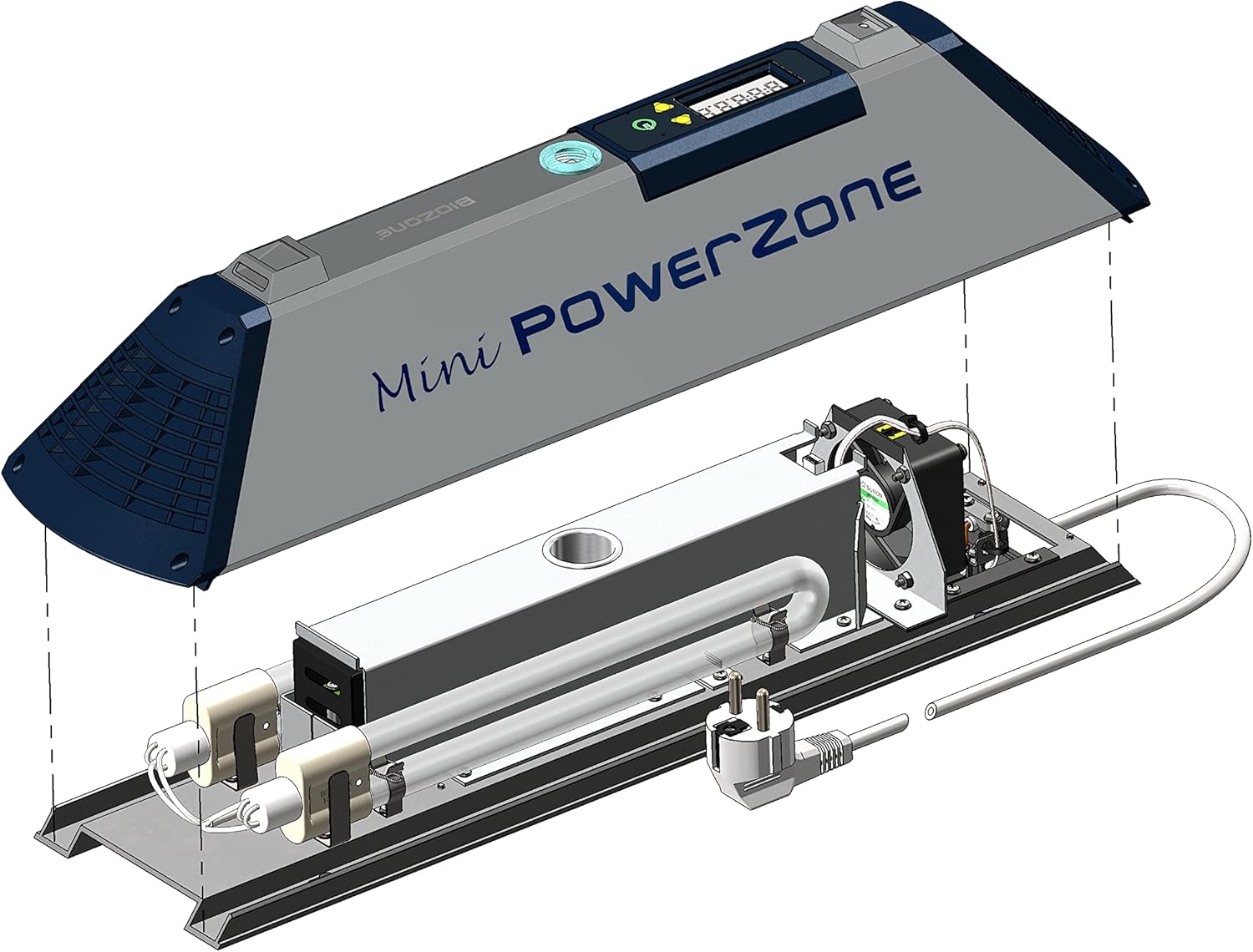 BioZone Scientific | Mini PowerZone | Portable Air & Surface Purifier | UV Virus Shield Technology | Eliminates Odor, Bacteria & Airborne Viruses | Ideal for Hotels & Offices | Chemical Free Cleaning