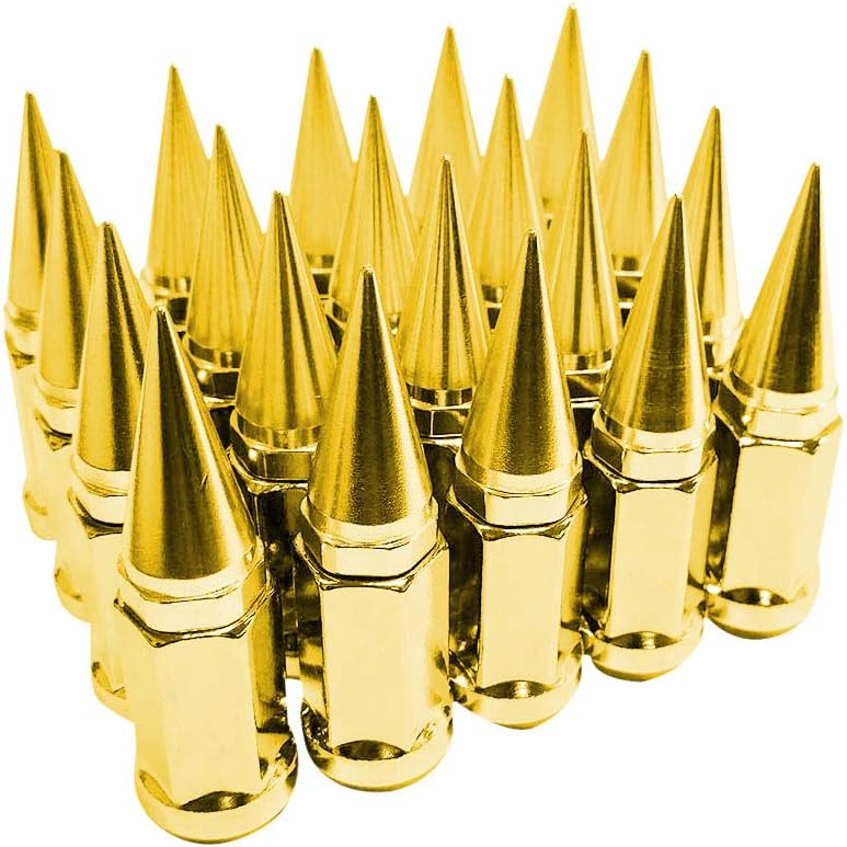 20pcs 12x1.5 Extended Spike Tuner Wheel Rim Lug Nuts Tire Screw Refit in Purple Pack of 2