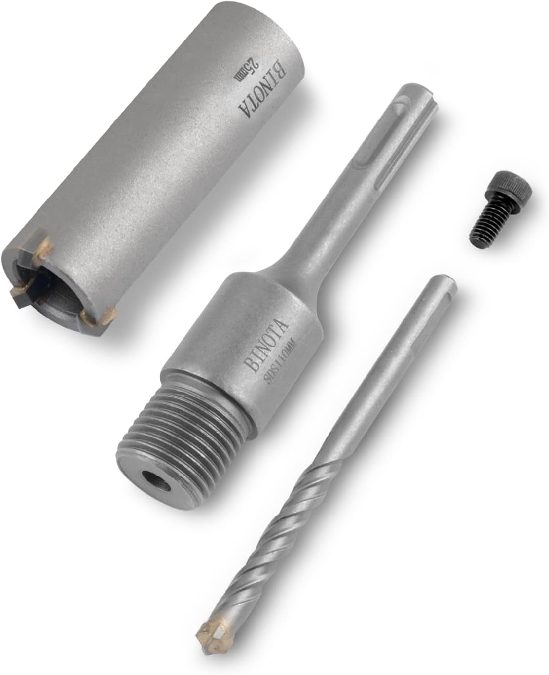 BINOTA Concrete Hole Saw SDS Plus Shank for Cement Brick Wall, Kit 40 55 80 100 110 130 mm