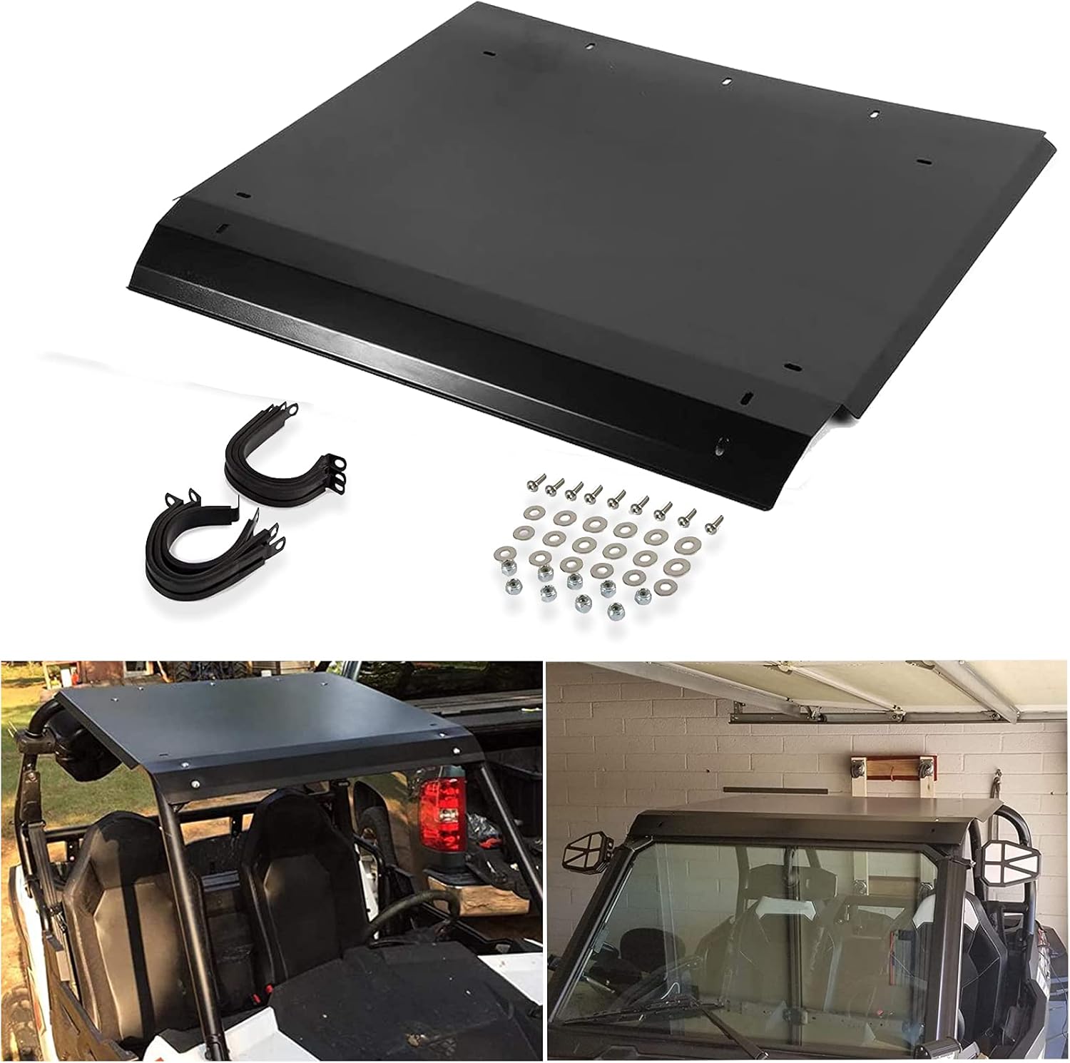 DING.PAI RZR Roof Aluminum UTV Hard Roof Porous Design Easy Installation 2 Seat Fit 2015 2016 2017 2018 2019 2020 2021 Polaris RZR 900 900S 1000S XP 1000