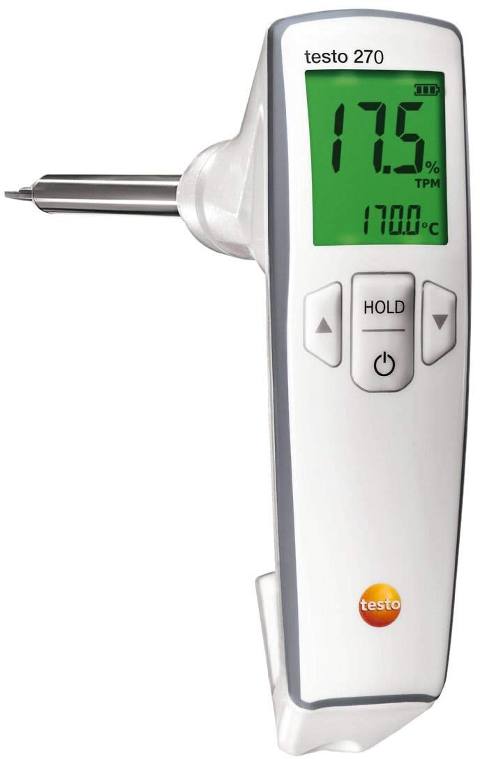testo 270 Cooking Oil Tester I Oil Temperature and TPM Measurement Tool Without Reference Oil